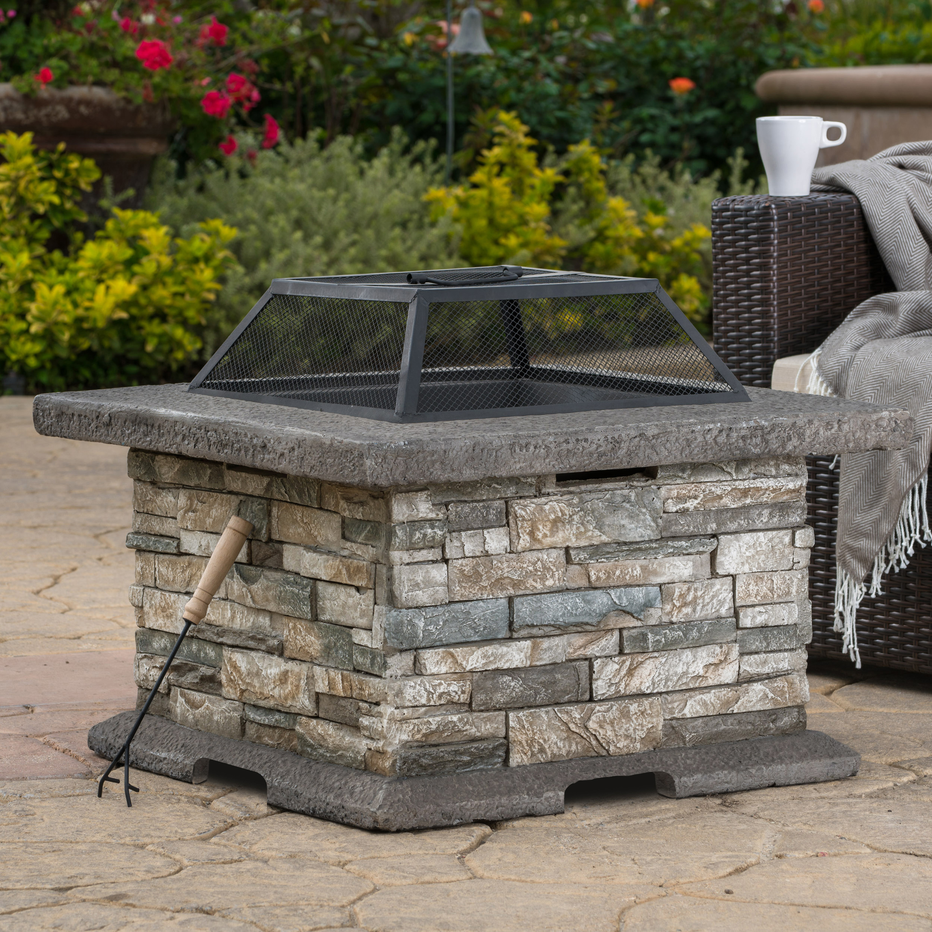 28 SQUARE MGO FIRE PIT