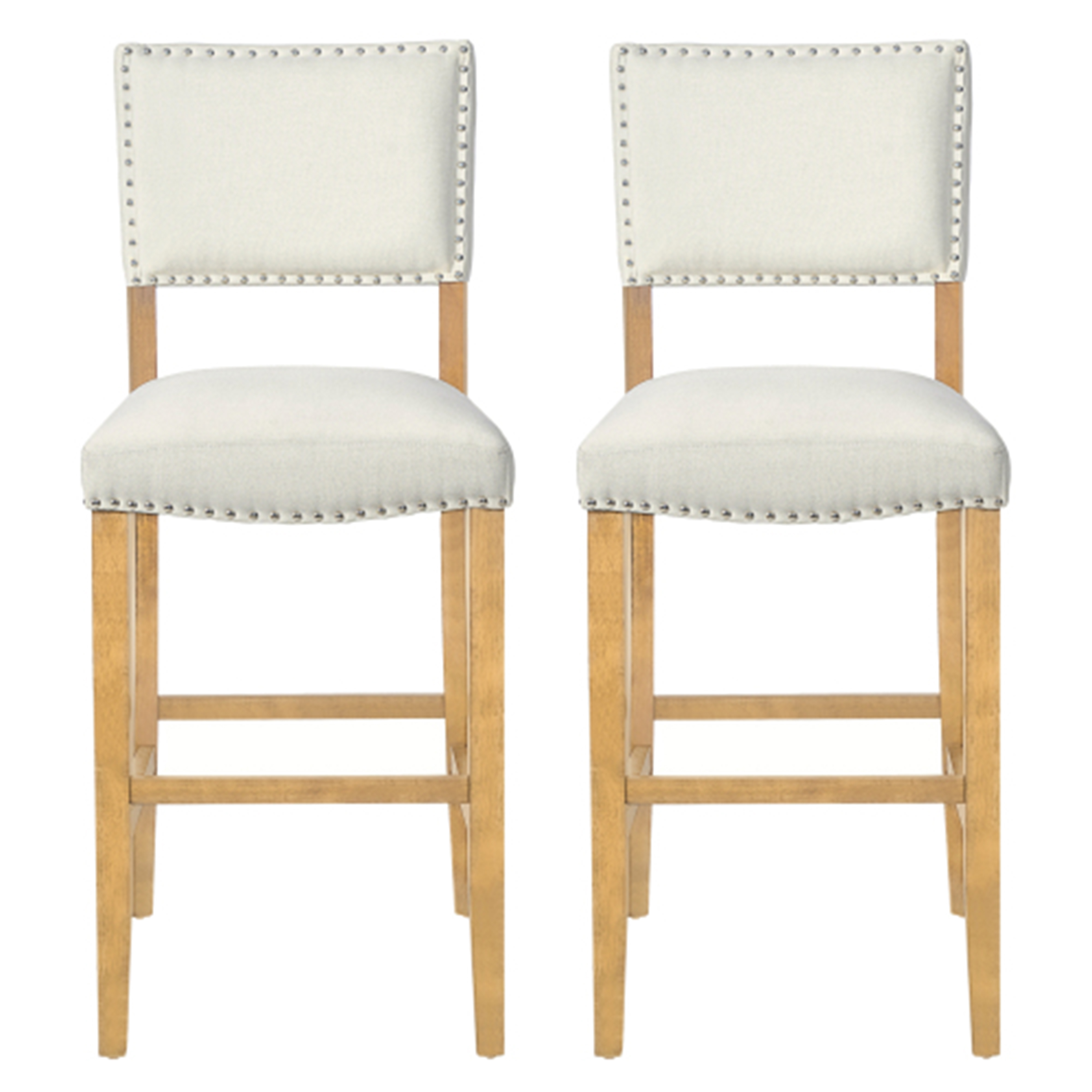 Upholstered Bar Stools Set of 2