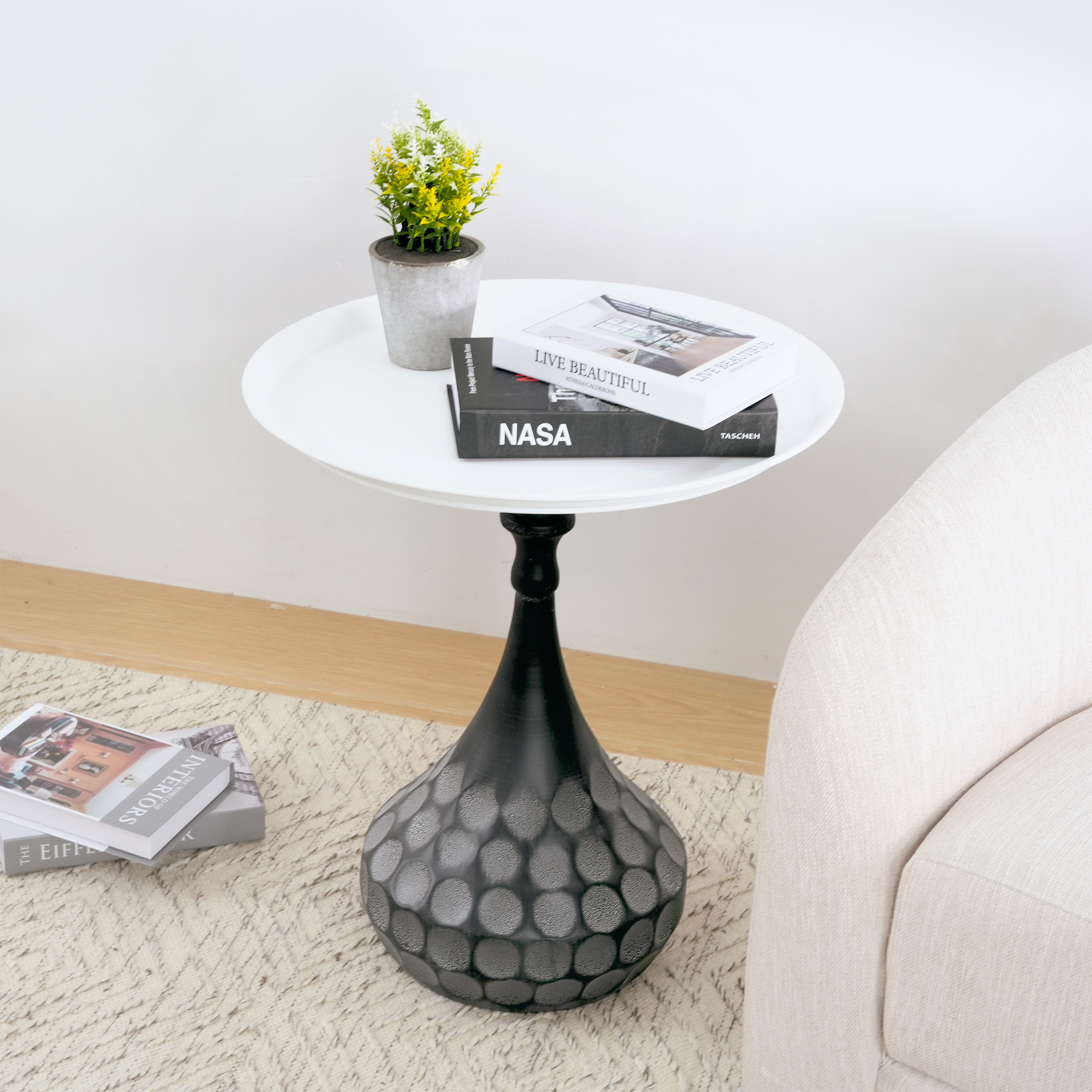Metal Pedestal Coffee Table, picture 2 of 4