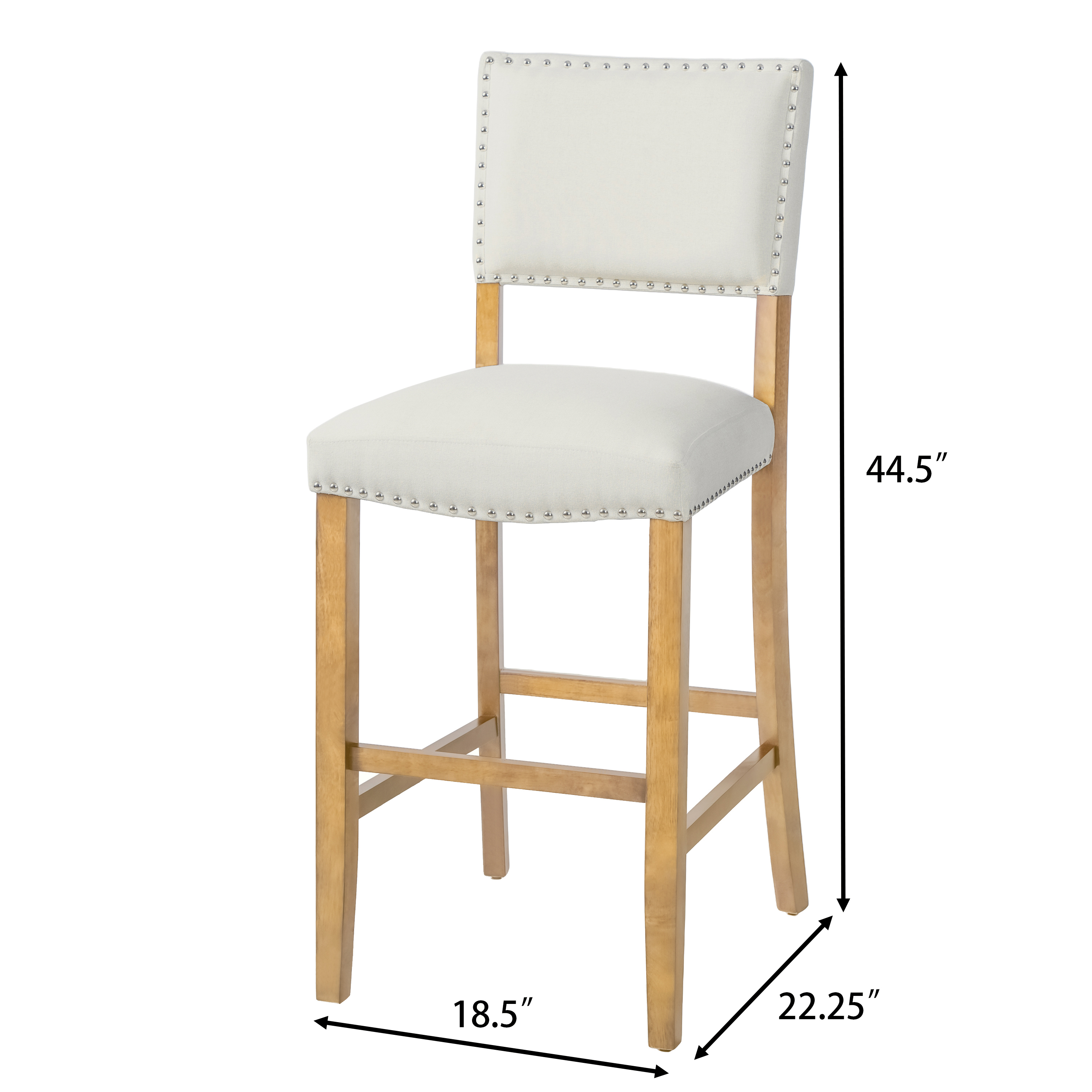 Upholstered Bar Stools Set of 2, picture 4 of 4