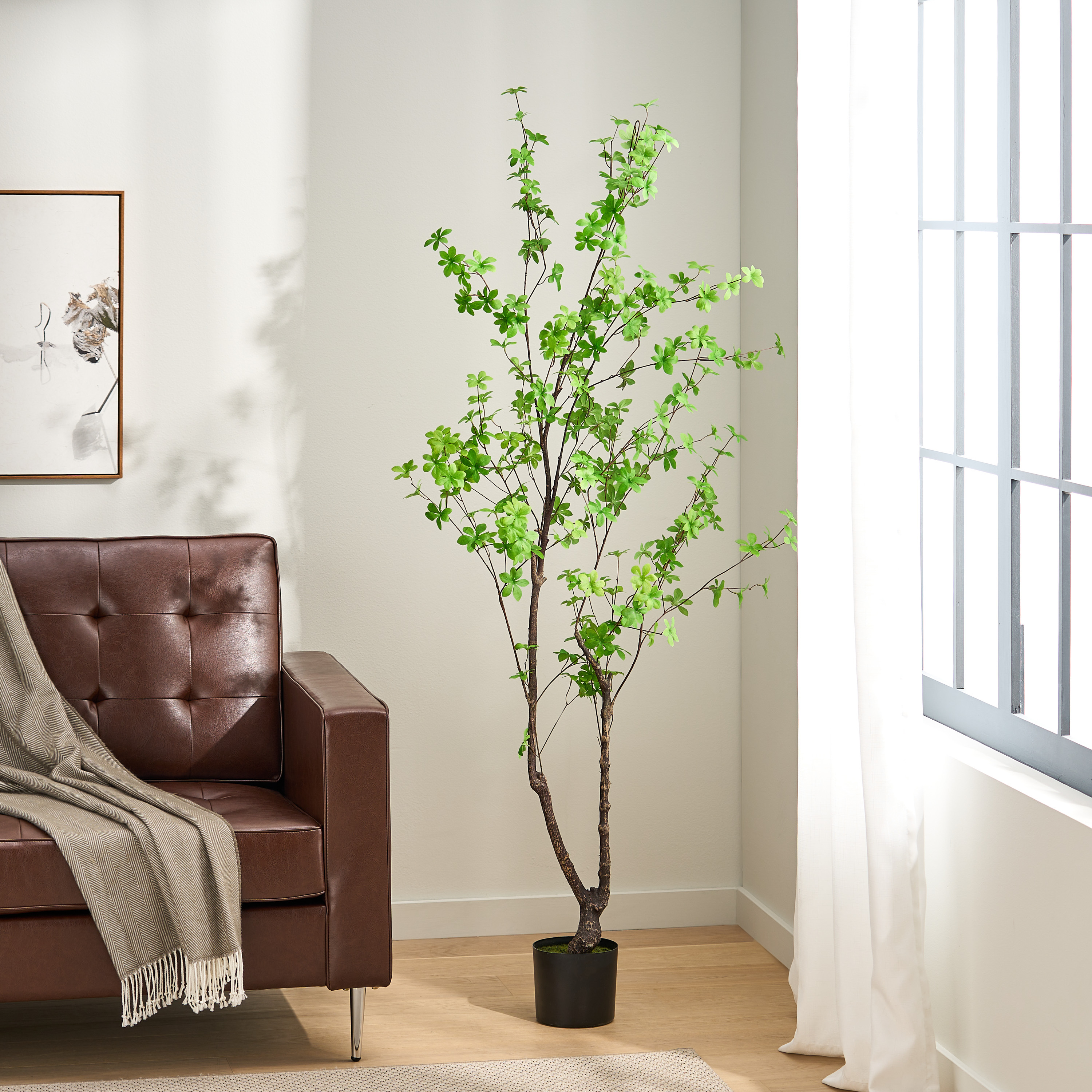 180CM ARTIFICIAL DISC LEAF TREE view 4