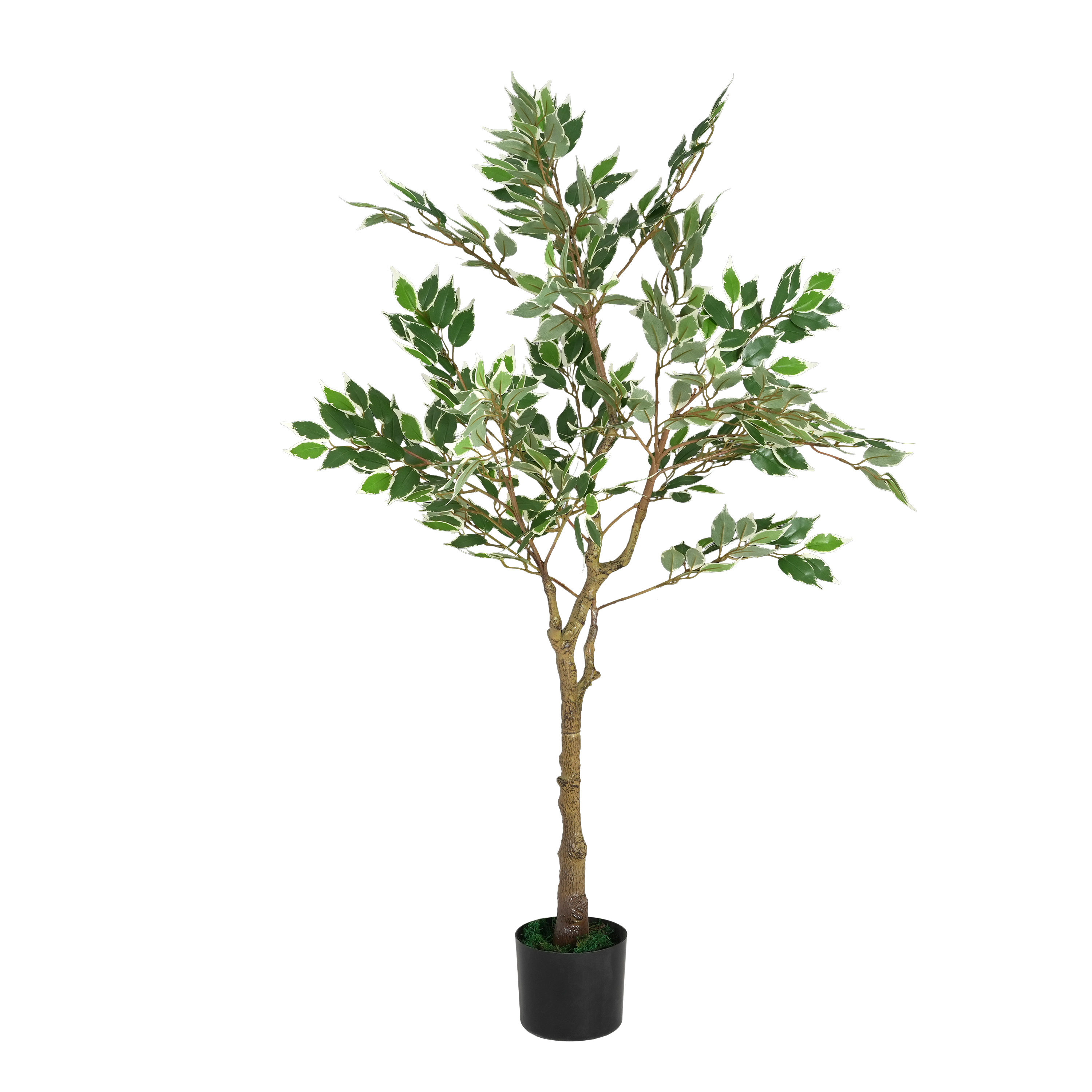 51 Artificial Ficus Tree With Black Plastic Pot view 4