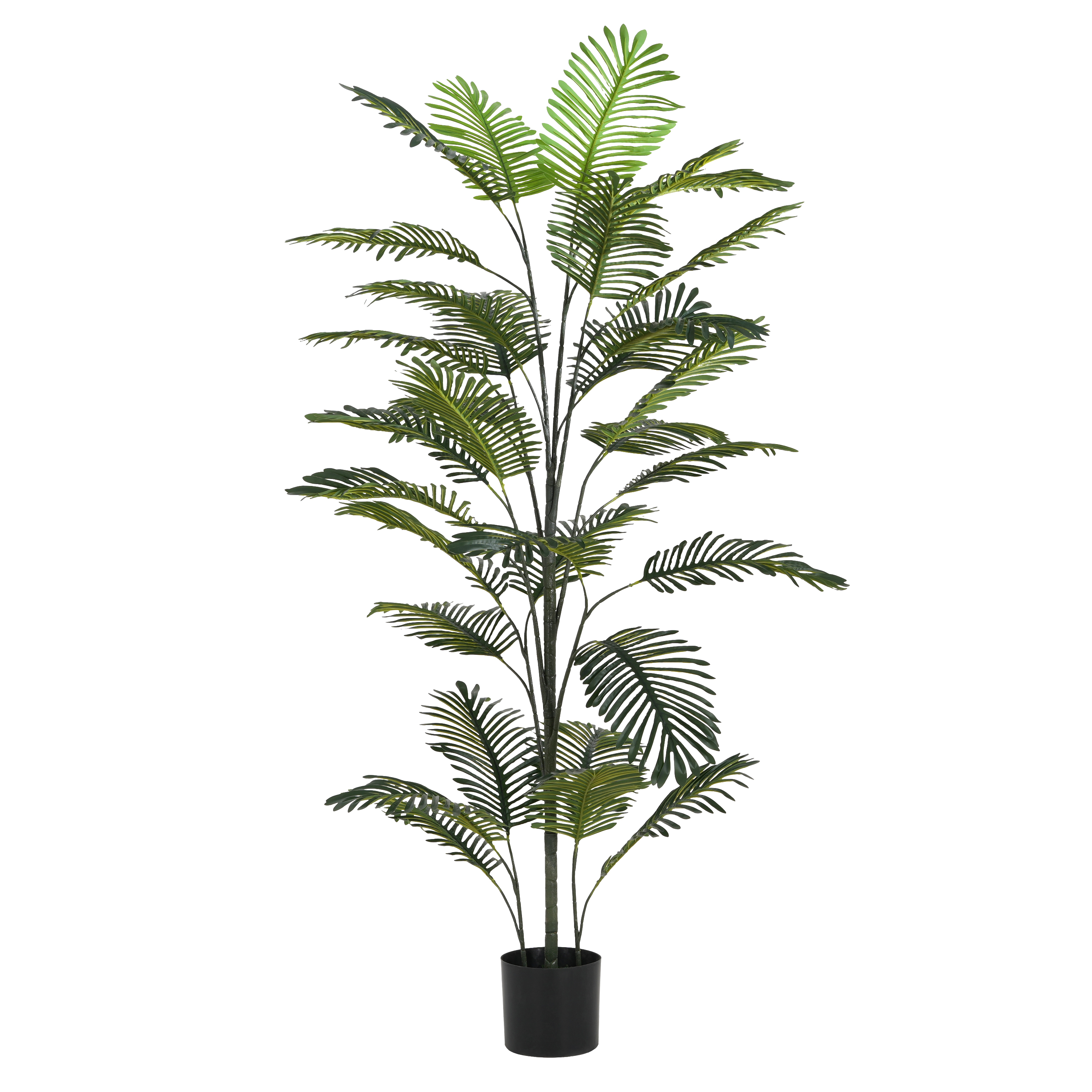 86 Artificial Palm Tree With Black Plastic Pot view 3