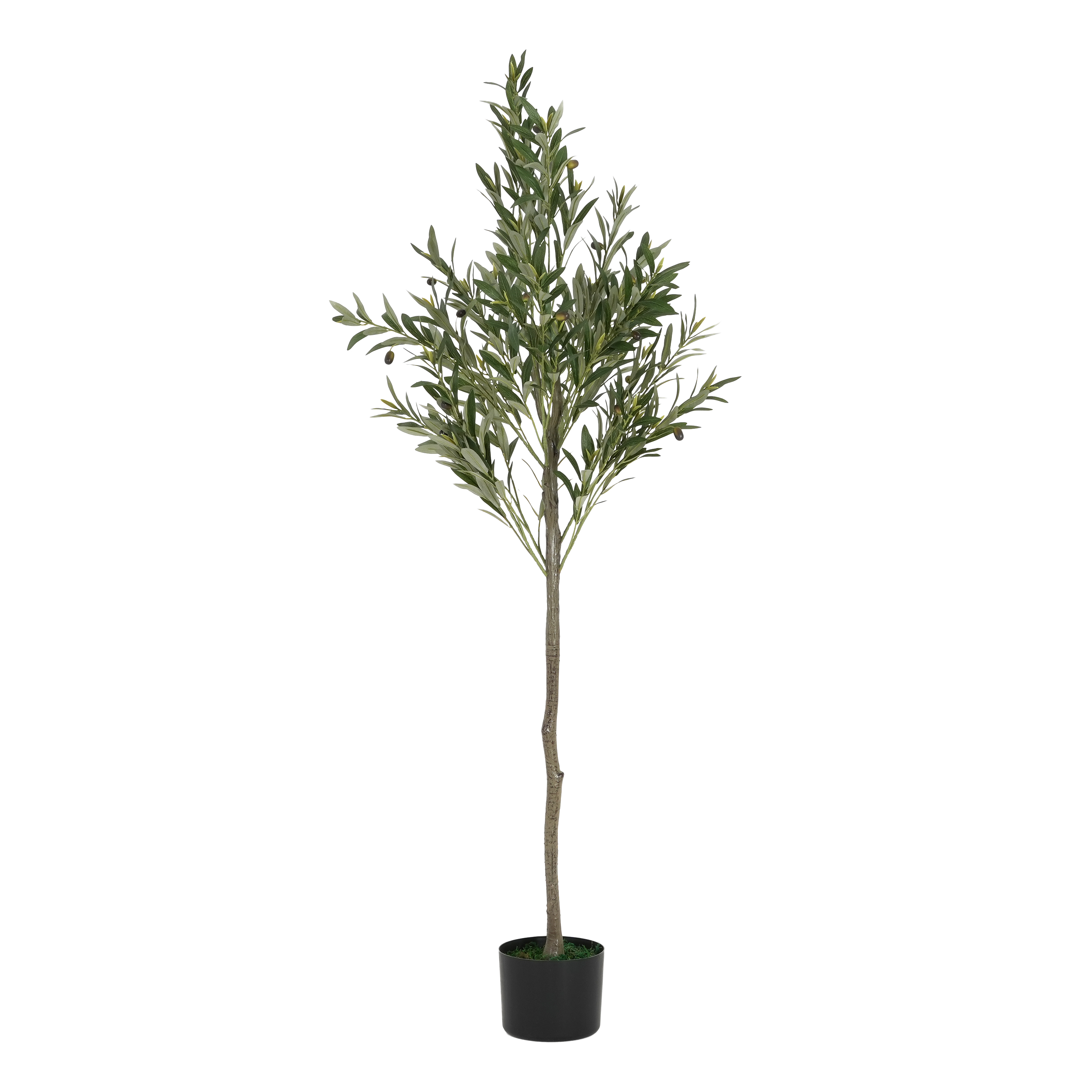 66 Artificial Olive Tree With Black Plastic Pot view 3