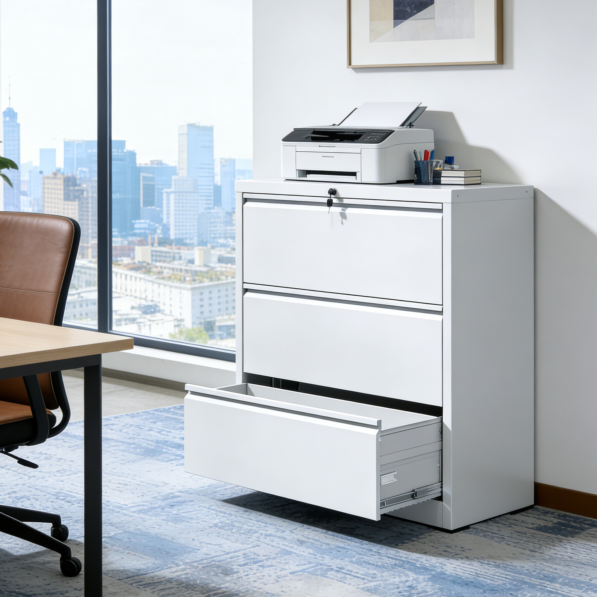 Metal Lateral File Cabinet, picture 3 of 4