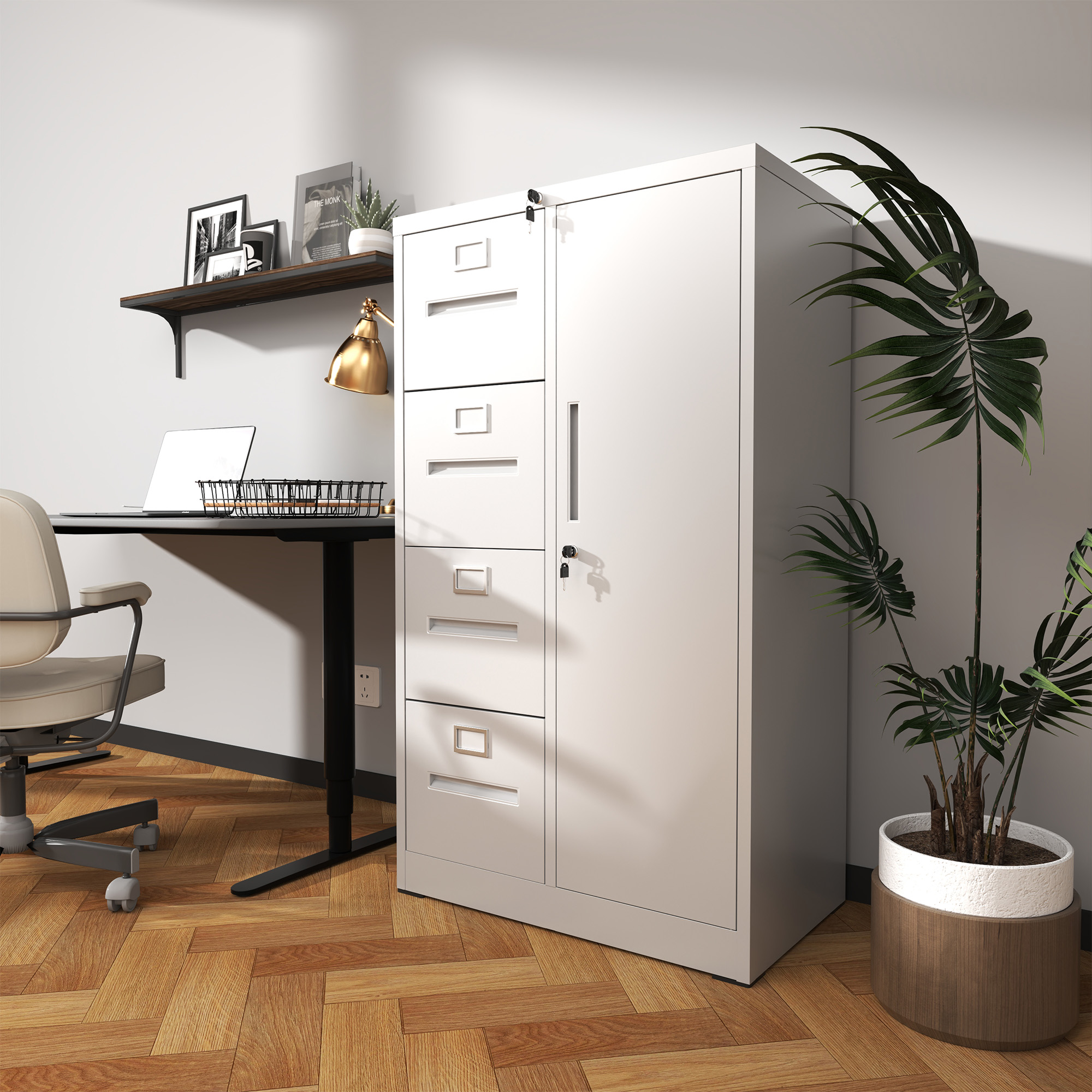 Steel Vertical Filing Cabinet, picture 3 of 4