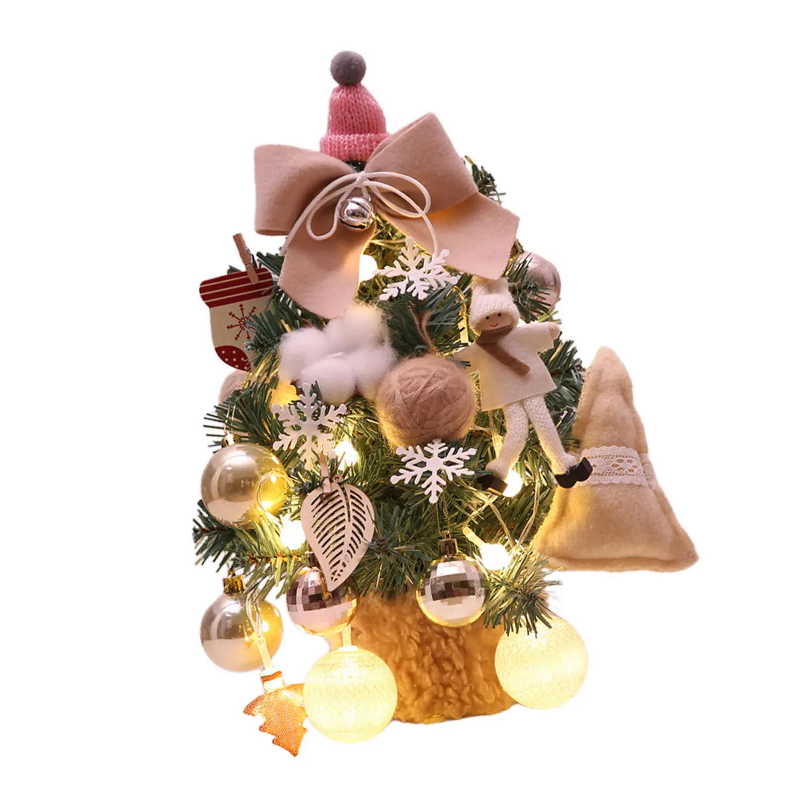 Small Xmas Tree With Adjustable Lights PVC