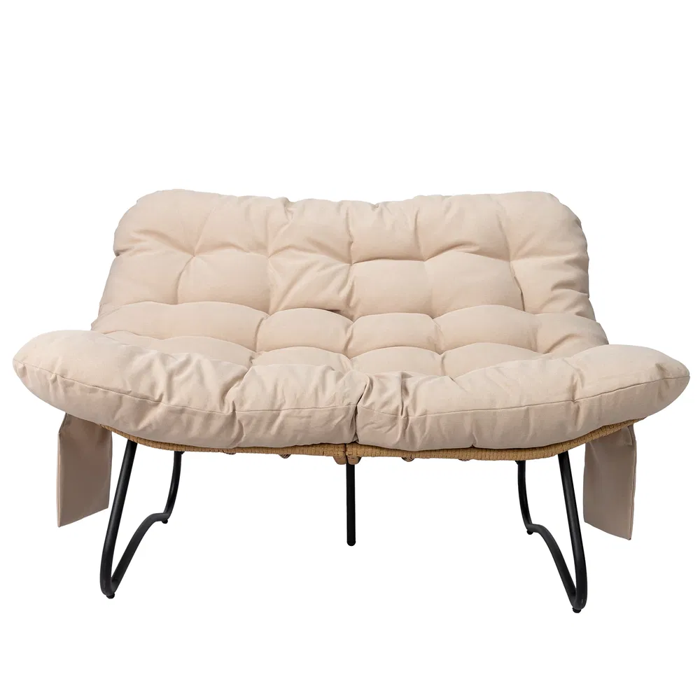 Wicker Curved Loveseat, picture 5 of 5