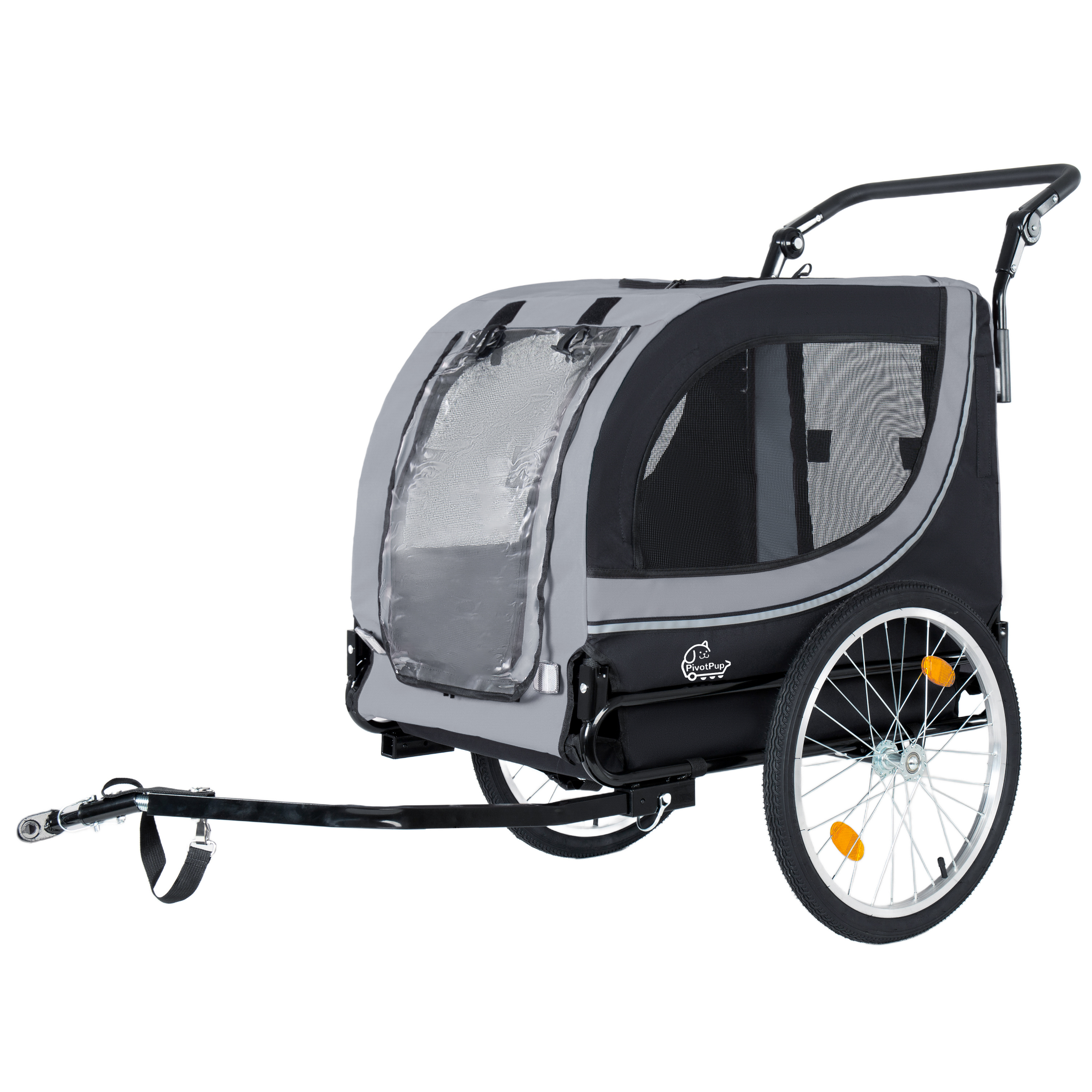 Remorque de vélo 2 en 1 et poussette pour animaux de compagnie pour chiens pesant – Image 2