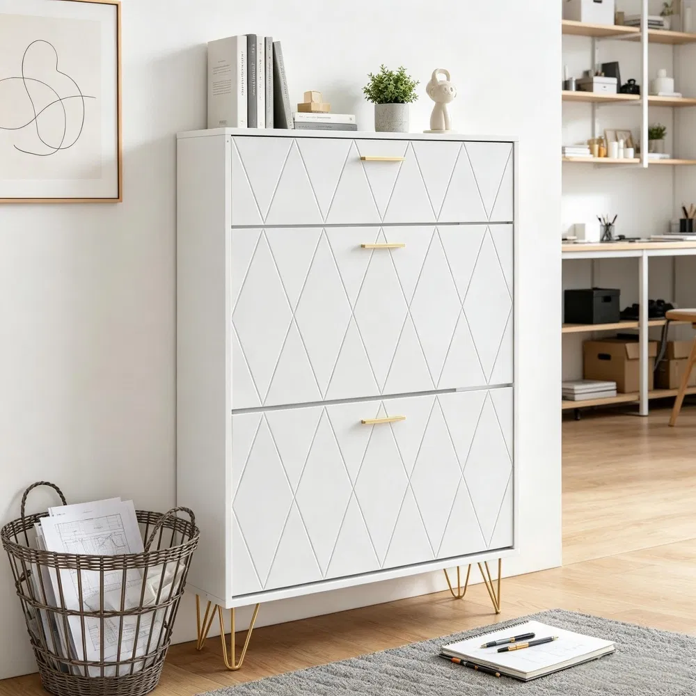 Shoe Storage Cabinet with Flip Drawers, picture 5 of 5