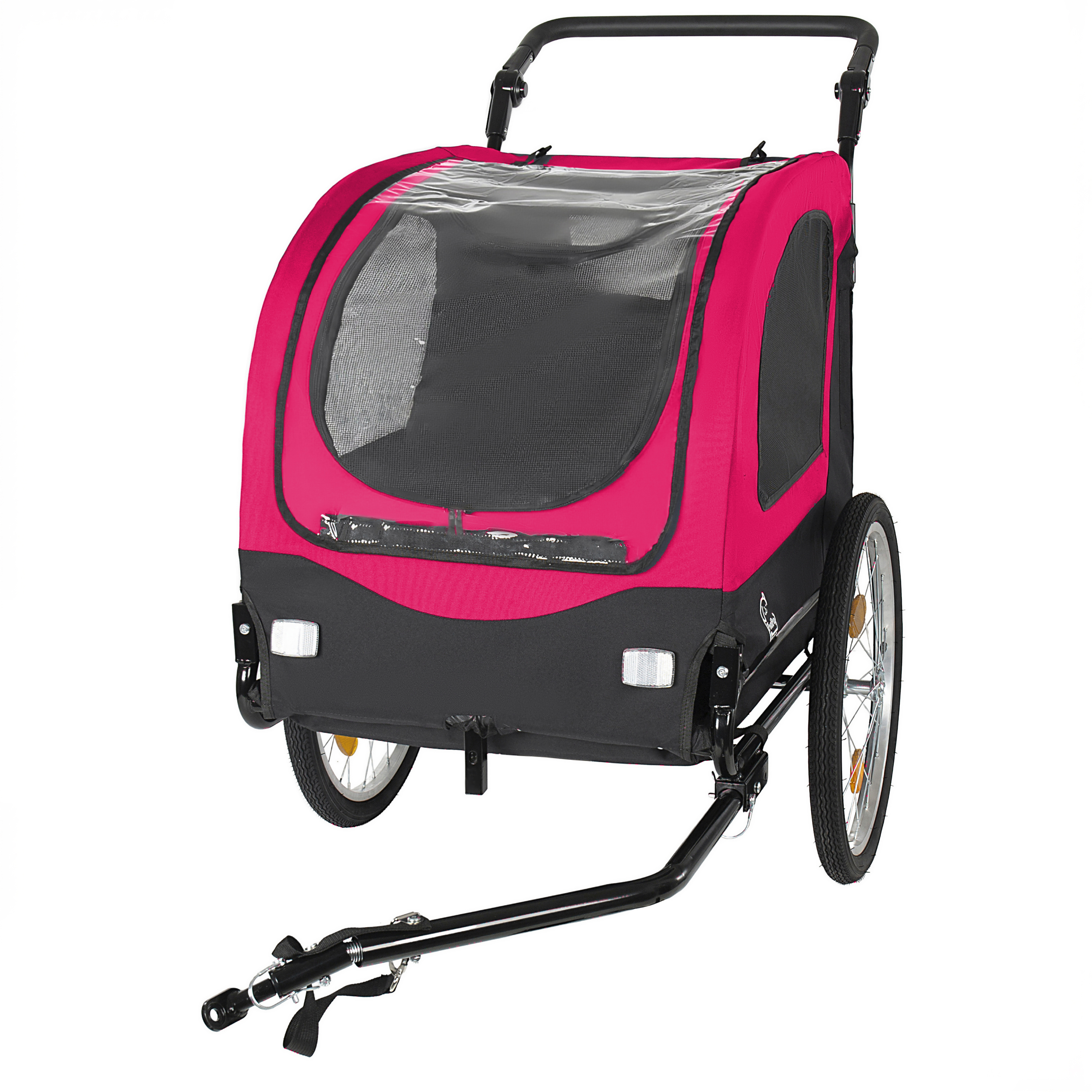 Remorque à vélo 2 en 1 et poussette pour animaux de compagnie pour chiens pesant – Image 3
