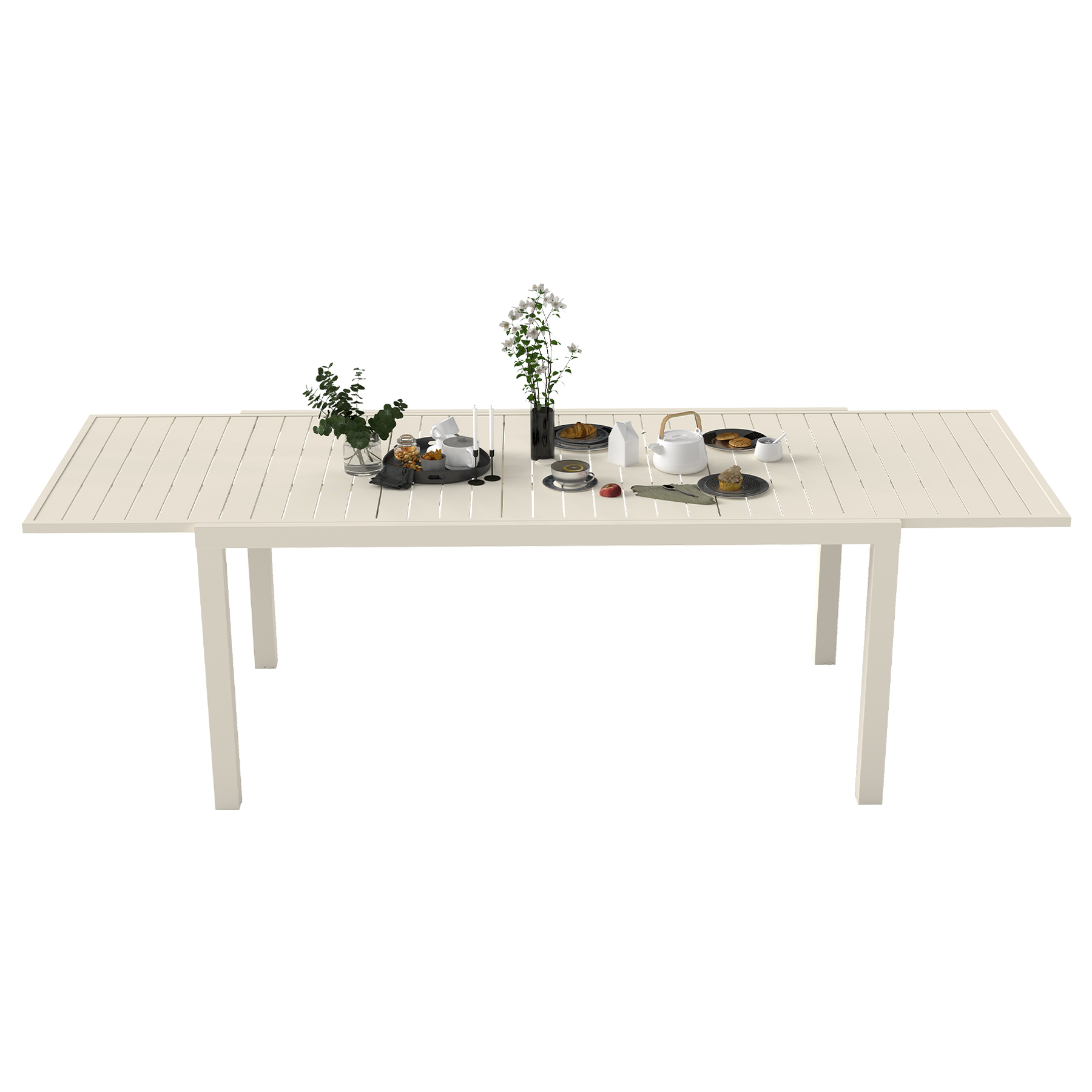 Extendable Aluminum Outdoor Dining Table, picture 2 of 4