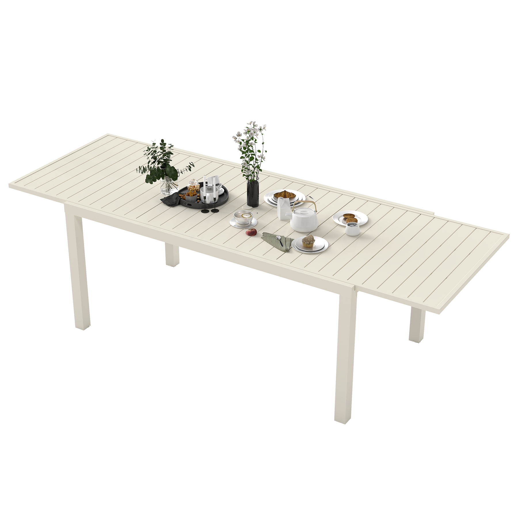 Extendable Aluminum Outdoor Dining Table, picture 3 of 4