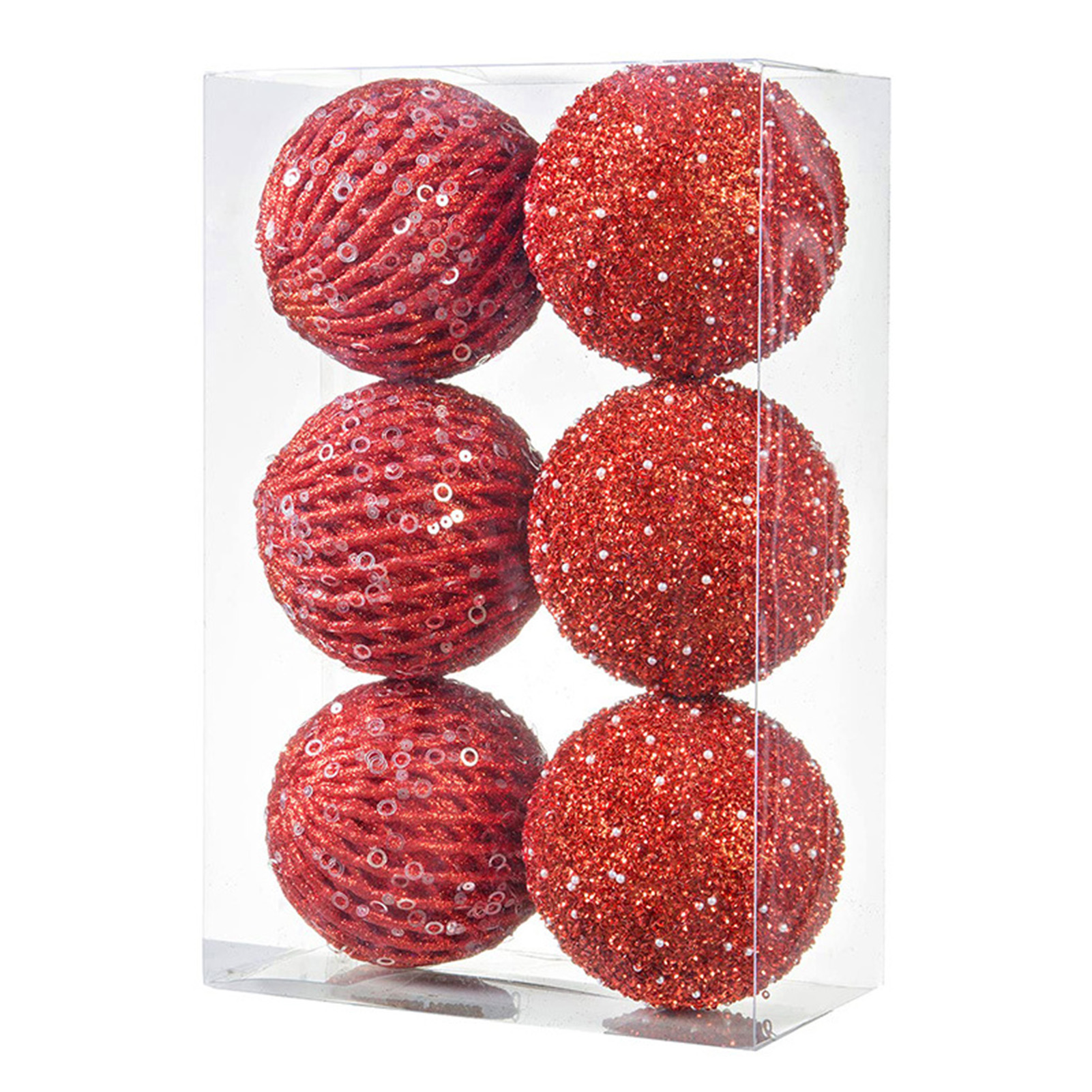 Foam Snowball Ornaments, Set of 6, picture 2 of 2