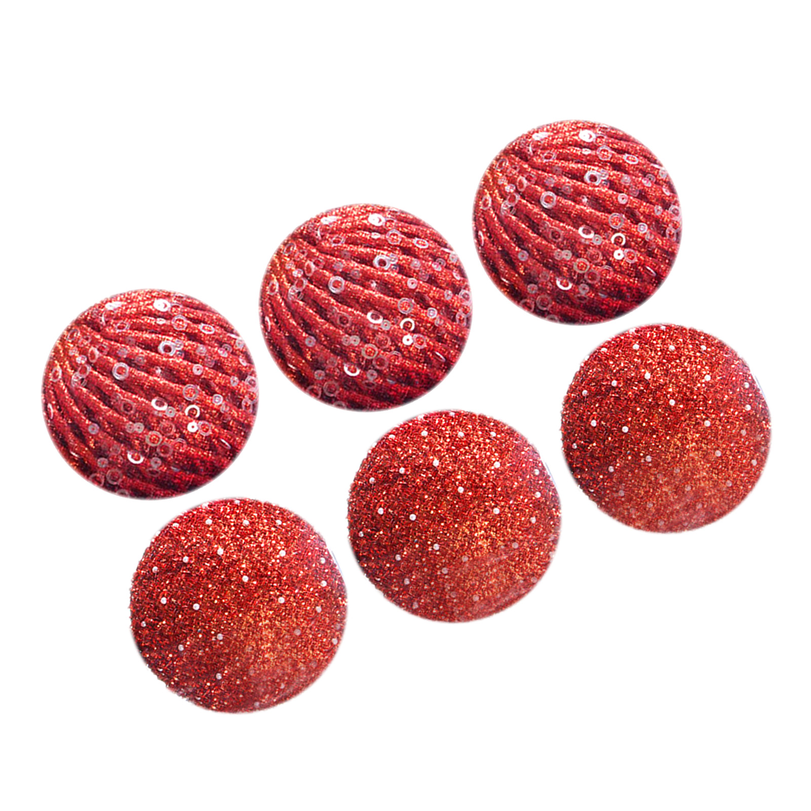 6Pcs Xmas Tree Snowball Ornaments Pendant Decor Foam Wedding Decoration Scene Props 10cm Red — foto 4