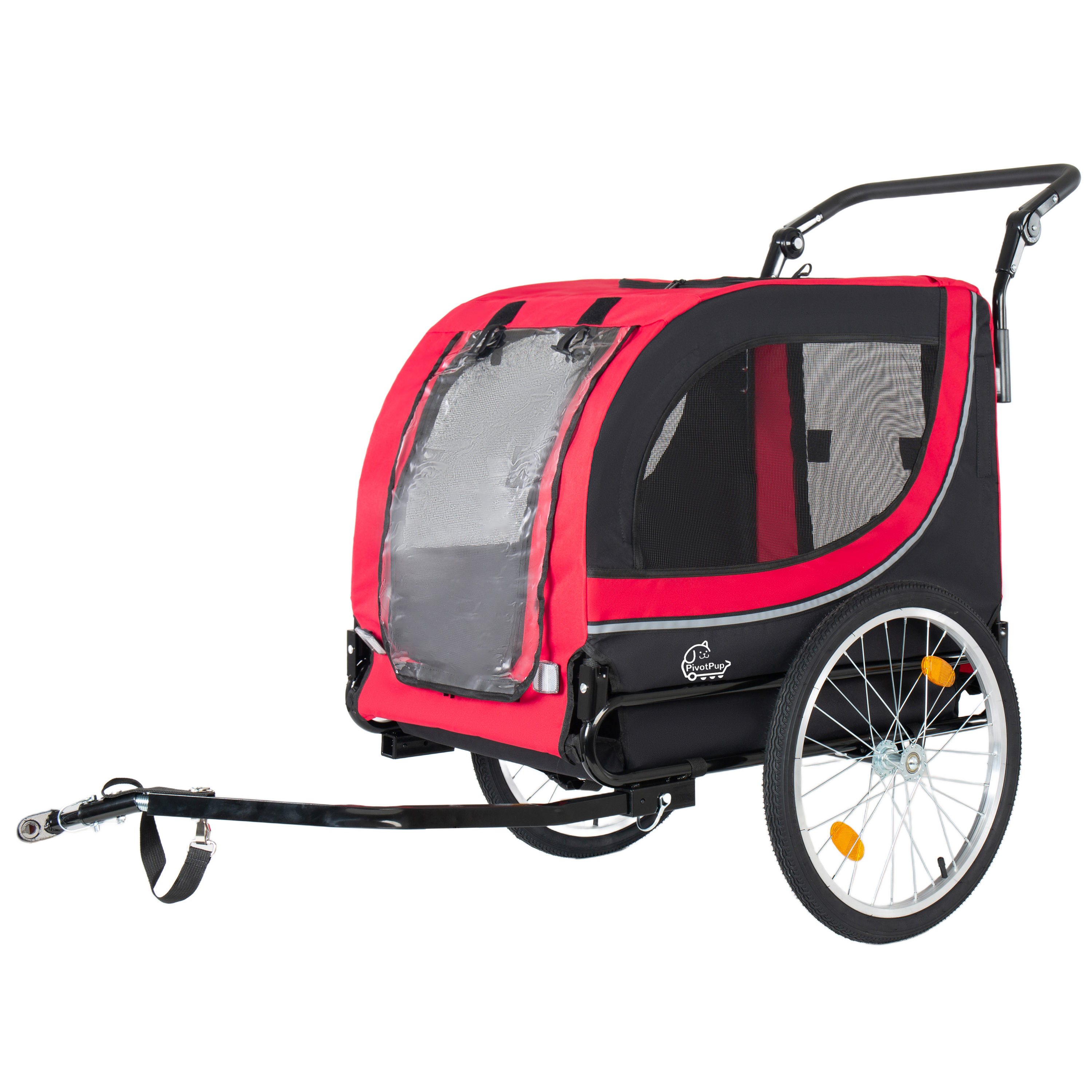 Remorque de vélo 2 en 1 et poussette pour animaux de compagnie pour chiens pesant – Image 5