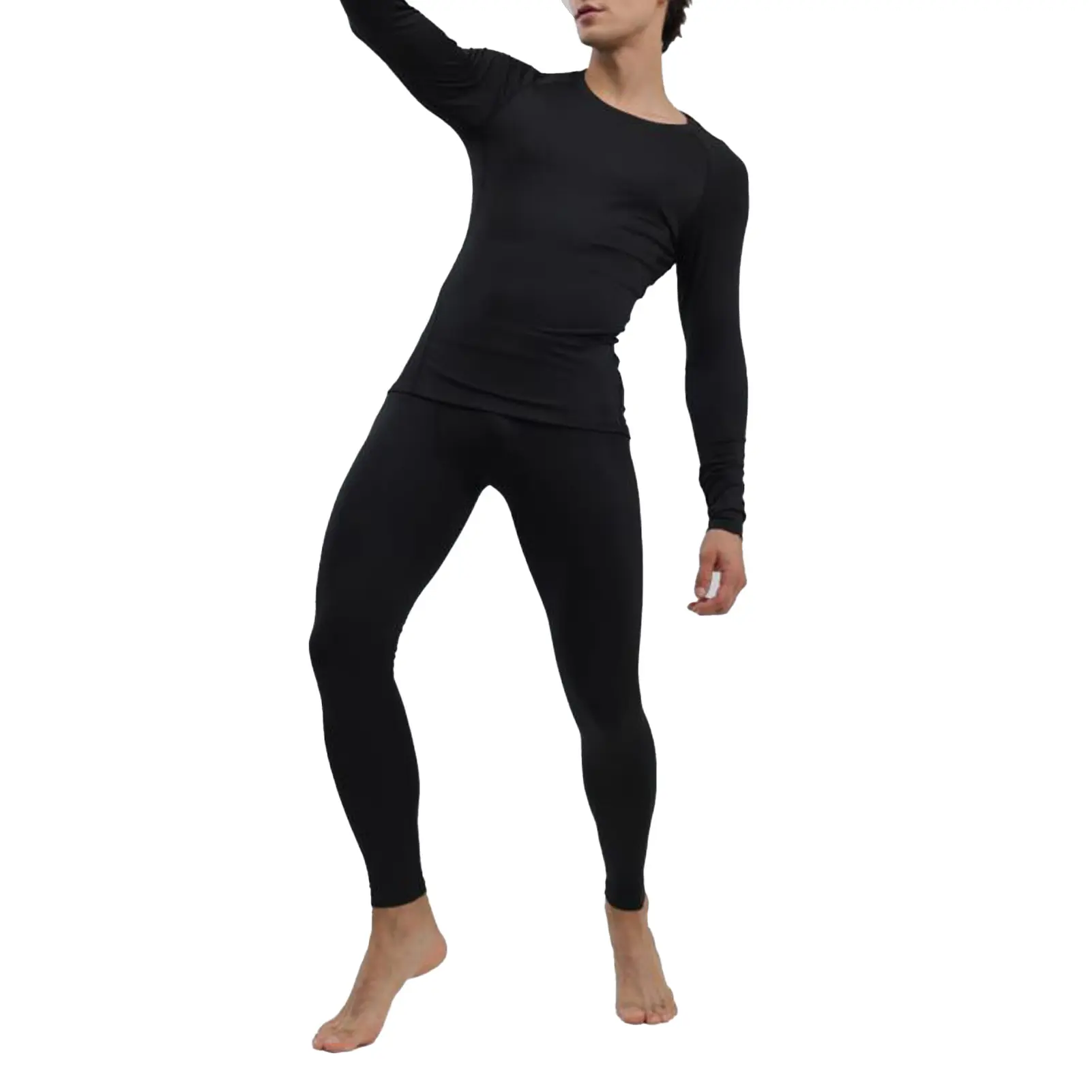 Men's Thermal Underwear Black Stylish Soft Close