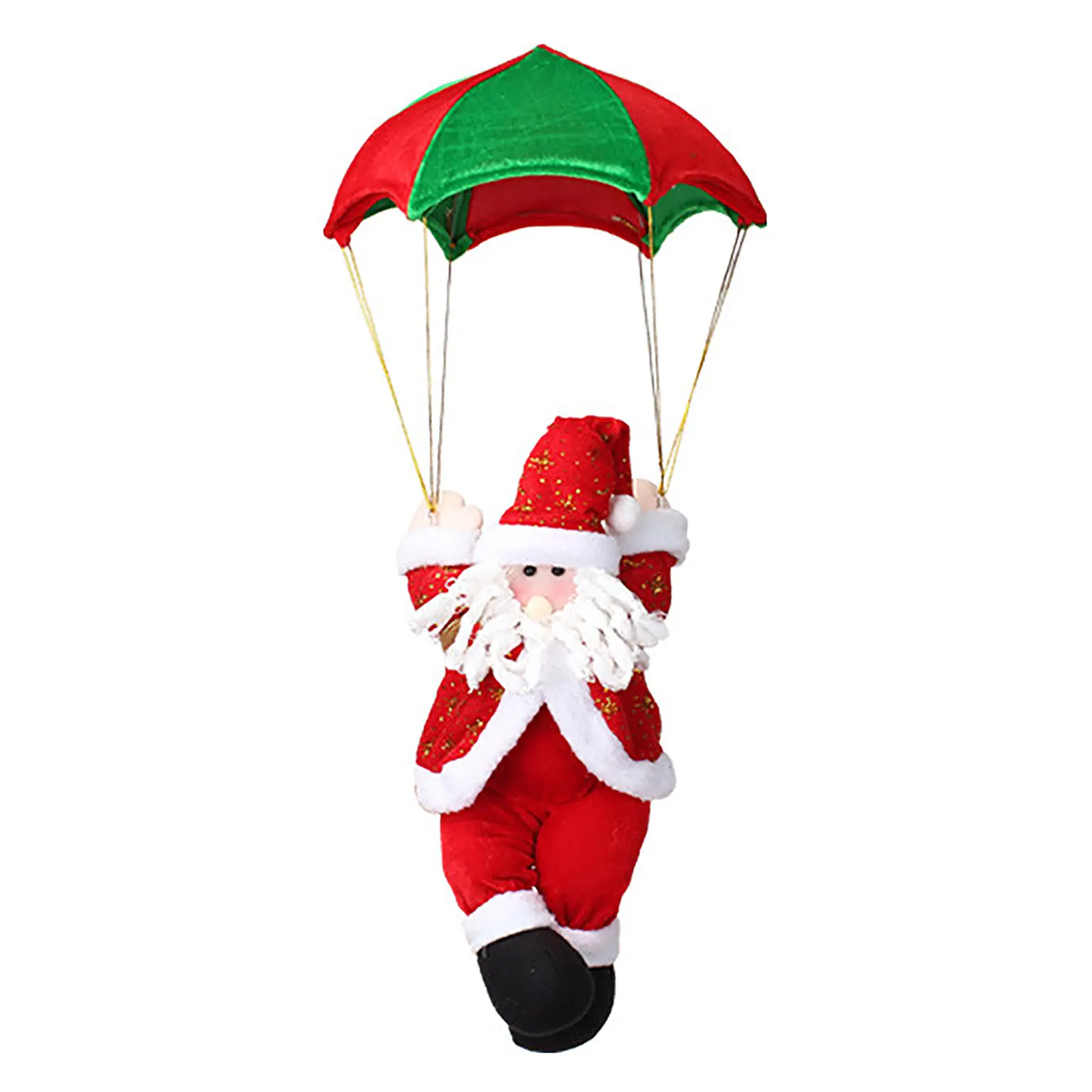 Parachute Santa Ornament Decoration Doll Xmas Tree
