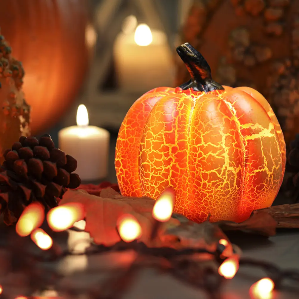 LED Halloween Pumpkin Lantern Resin Lamp Multiple
