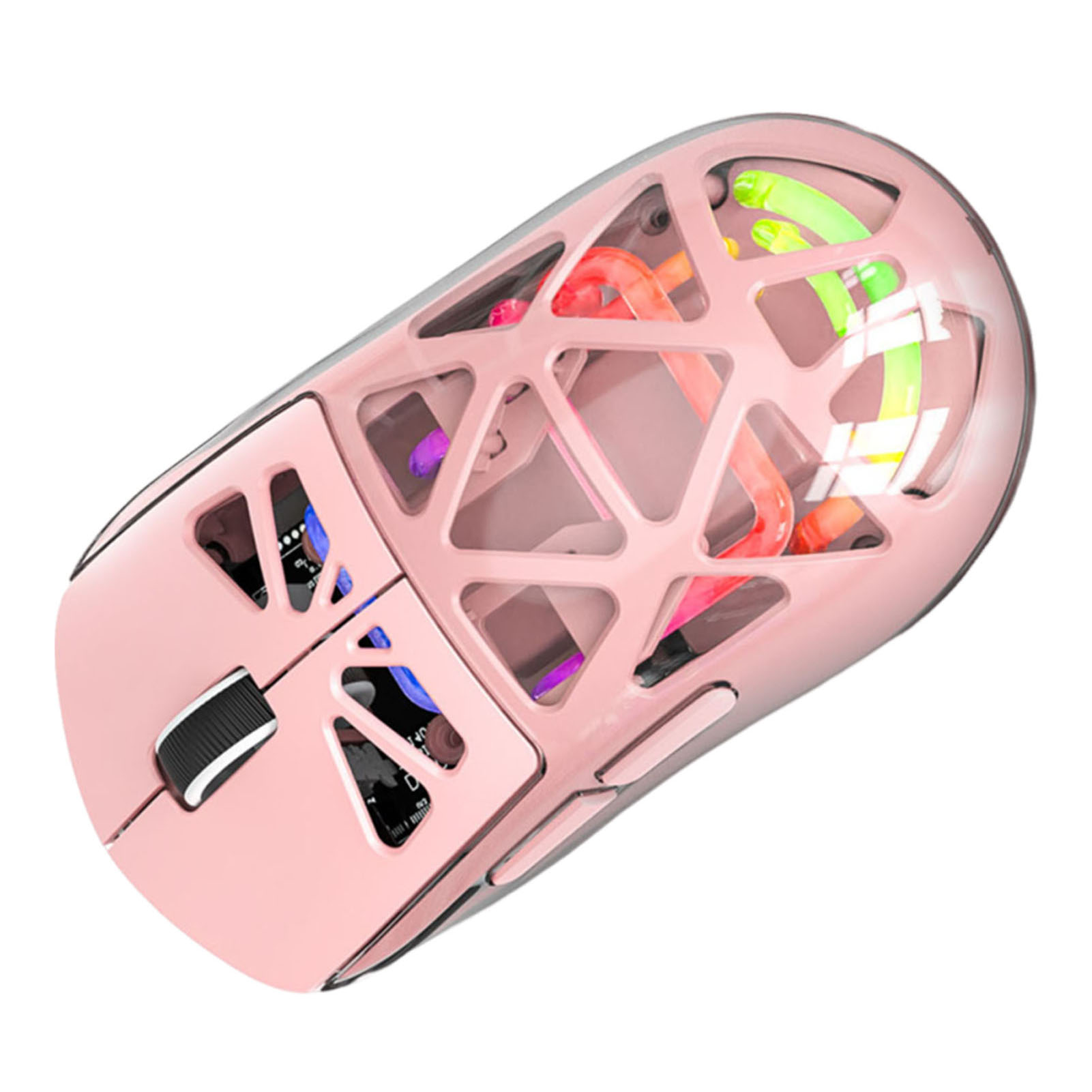 Wireless Gaming Mouse Lightweight 3 Modes Bluetooth 2.4G Type C Wired Mouse 4800DPI More Than 200Hrs Battery Life For Win11 Pink thumbnail 2