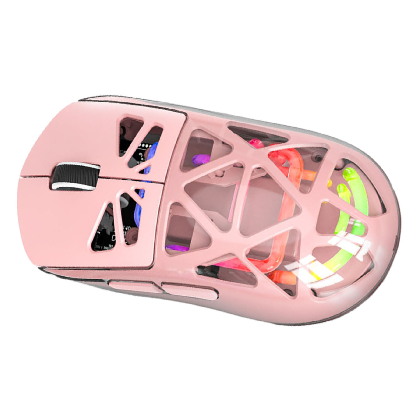 Wireless Gaming Mouse Lightweight 3 Modes Bluetooth 2.4G Type C Wired Mouse 4800DPI More Than 200Hrs Battery Life For Win11 Pink thumbnail 3