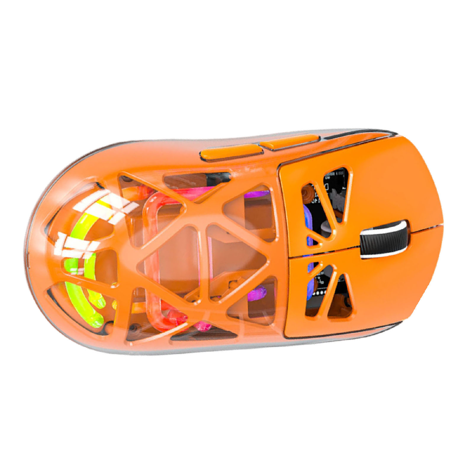 Wireless Gaming Mouse Lightweight 3 Modes Bluetooth 2.4G Type C Wired Mouse 4800DPI More Than 200Hrs Battery Life For Win11 Orange thumbnail 5