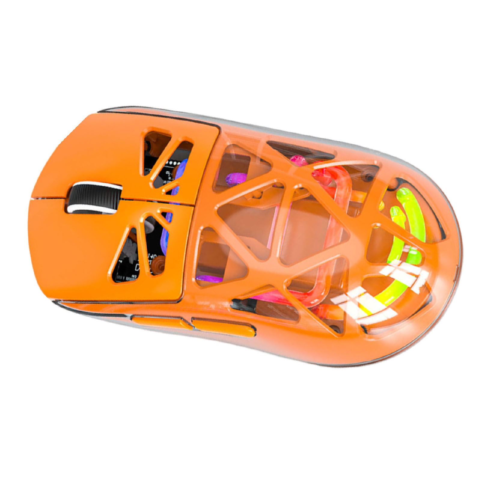 Wireless Gaming Mouse Lightweight 3 Modes Bluetooth 2.4G Type C Wired Mouse 4800DPI More Than 200Hrs Battery Life For Win11 Orange thumbnail 4