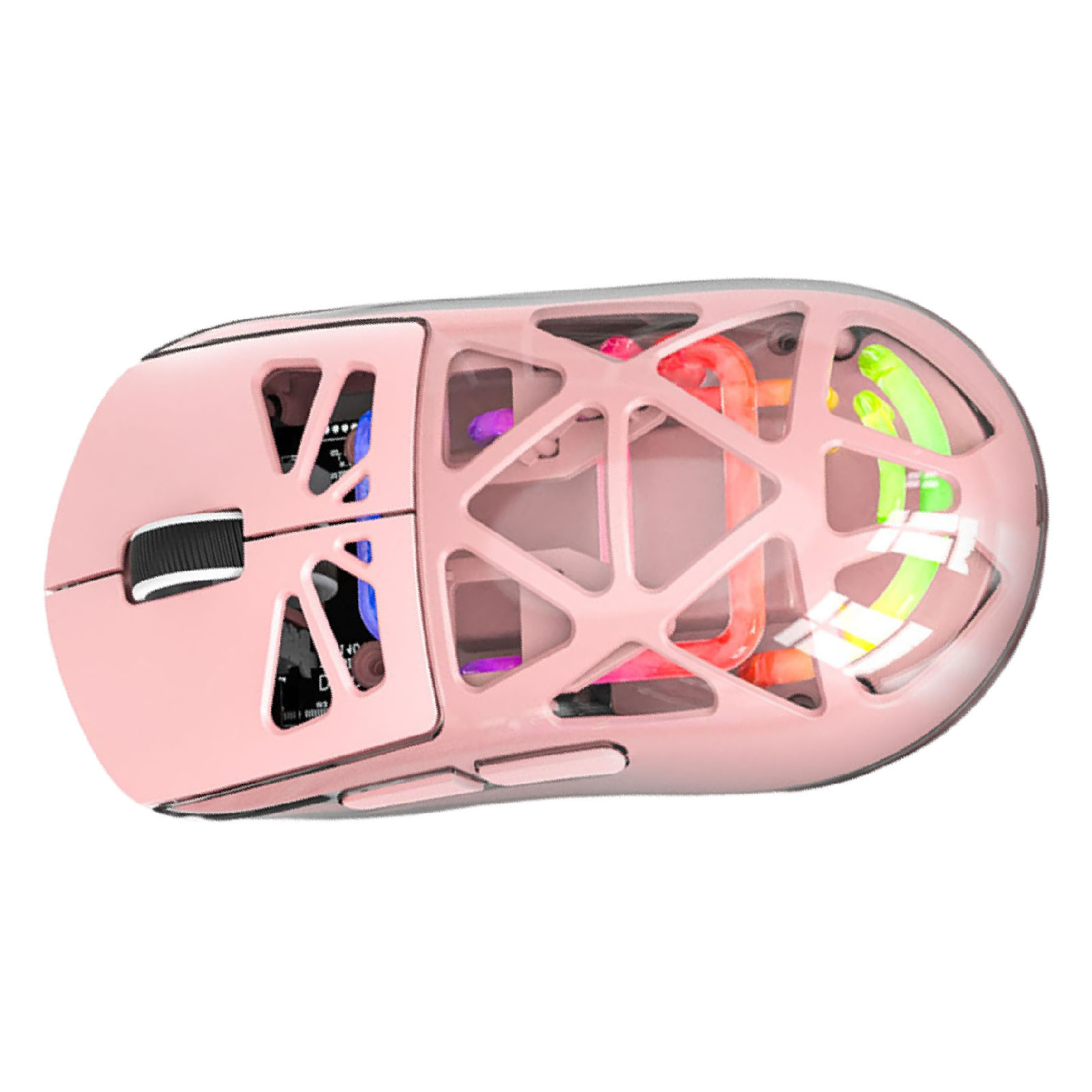Wireless Gaming Mouse Lightweight 3 Modes Bluetooth 2.4G Type C Wired Mouse 4800DPI More Than 200Hrs Battery Life For Win11 Pink