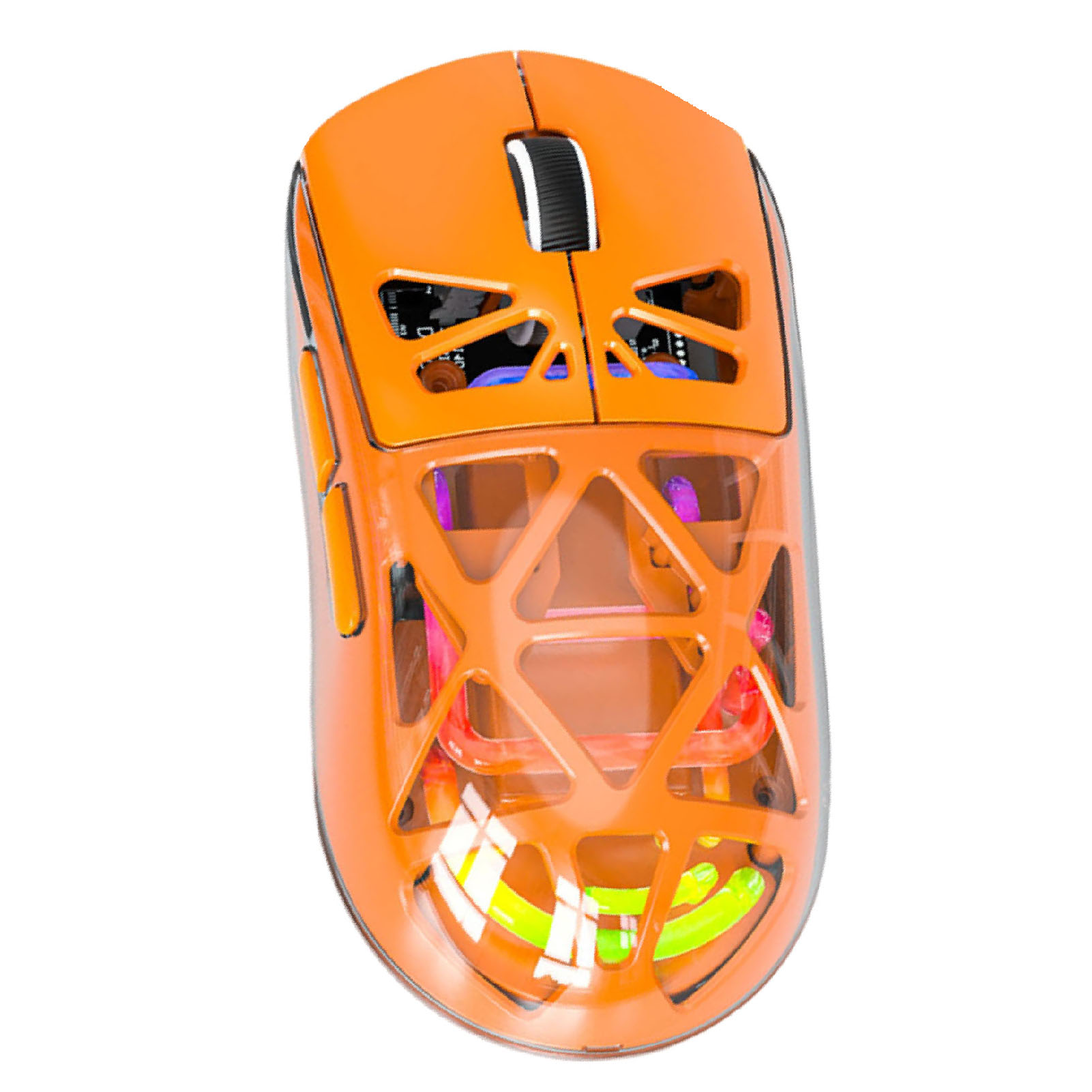 Wireless Gaming Mouse Lightweight 3 Modes Bluetooth 2.4G Type C Wired Mouse 4800DPI More Than 200Hrs Battery Life For Win11 Orange thumbnail 2