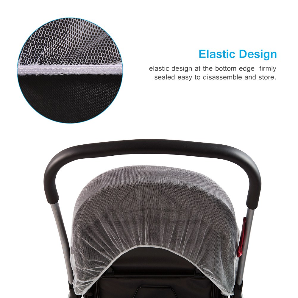Lovely Baby Stroller Pushchair Mosquito Insect Net Safe Mesh Pram Protector