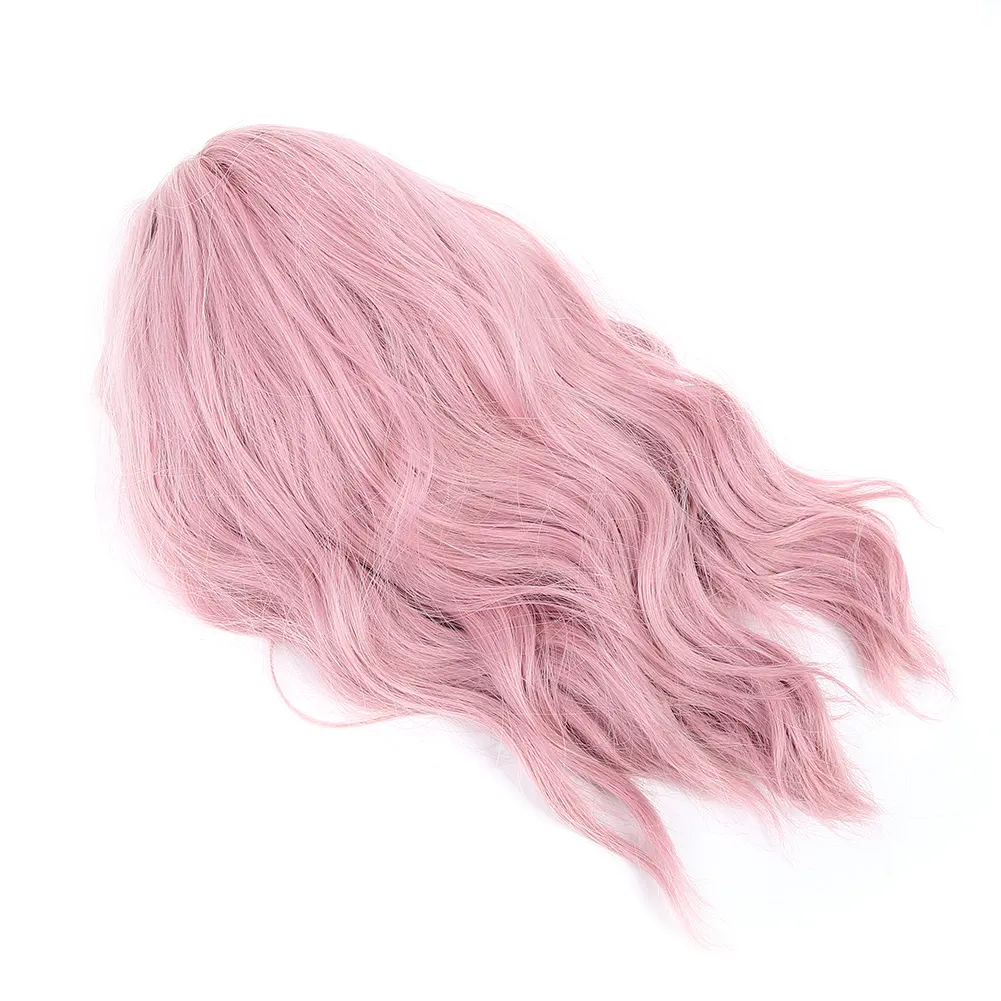 LC210-1 Curly Wavy Wig Pastel Short Bob