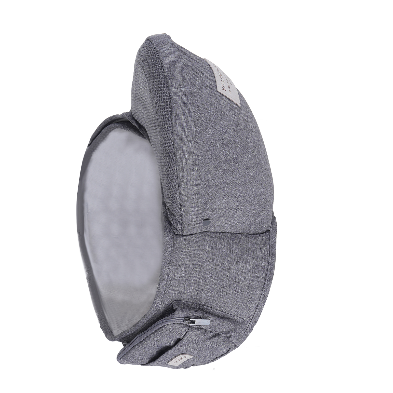 Ergonomic Hip Seat Baby Carrier, Ergonomic Baby Hip Seat, Adjustable Waist Belt, Zipper Pocket For Essentials, For 0-36 Months Newborn &amp; Toddler, 7-41lbs Gray