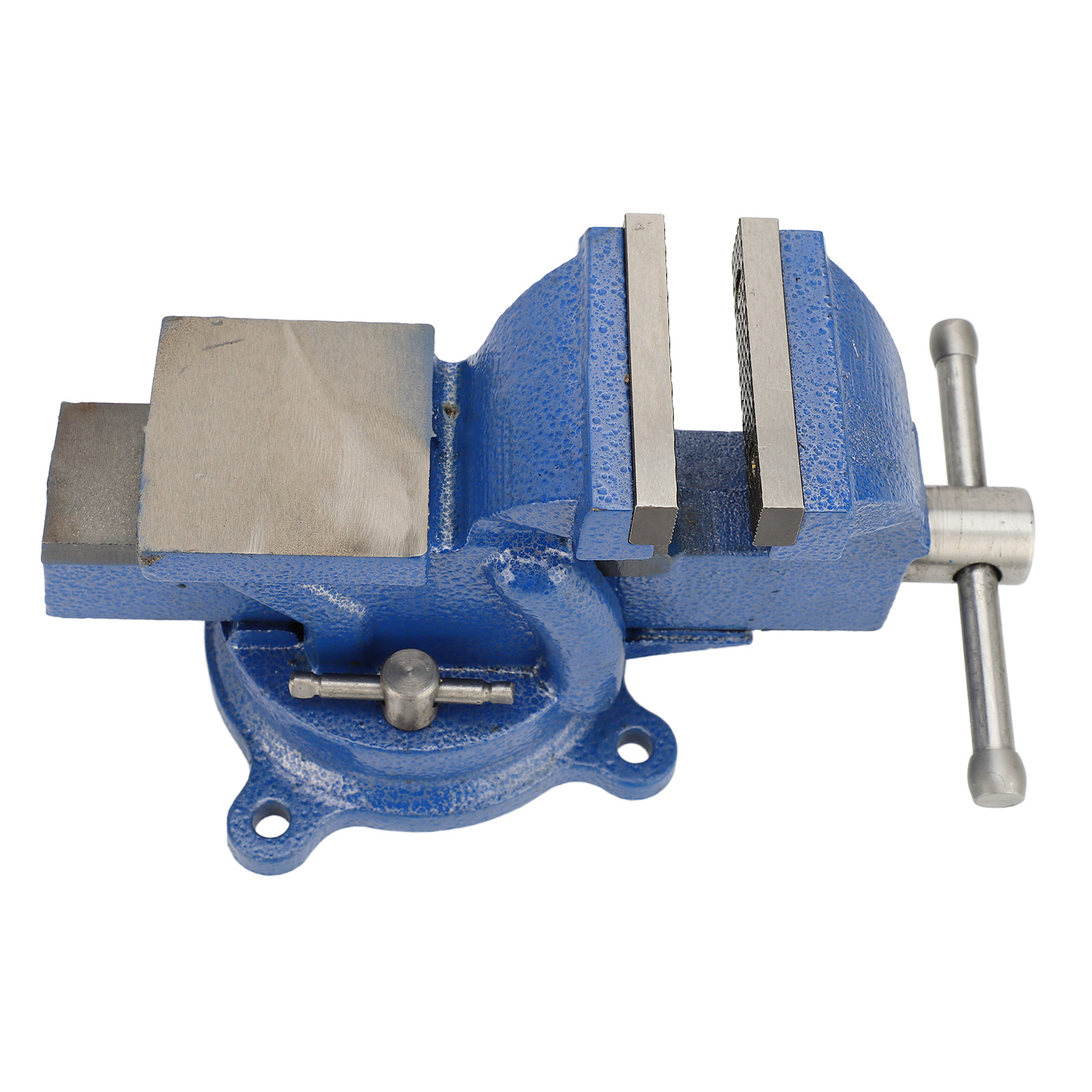 Bench Vise 3 Inch 360 Degree Swivel Base Secure Grip Carbon Steel Cast Iron Workbench Clamp Tool 4