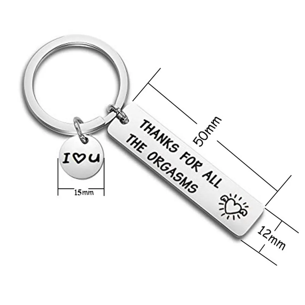 Couples Valentines Keychain Thanks
