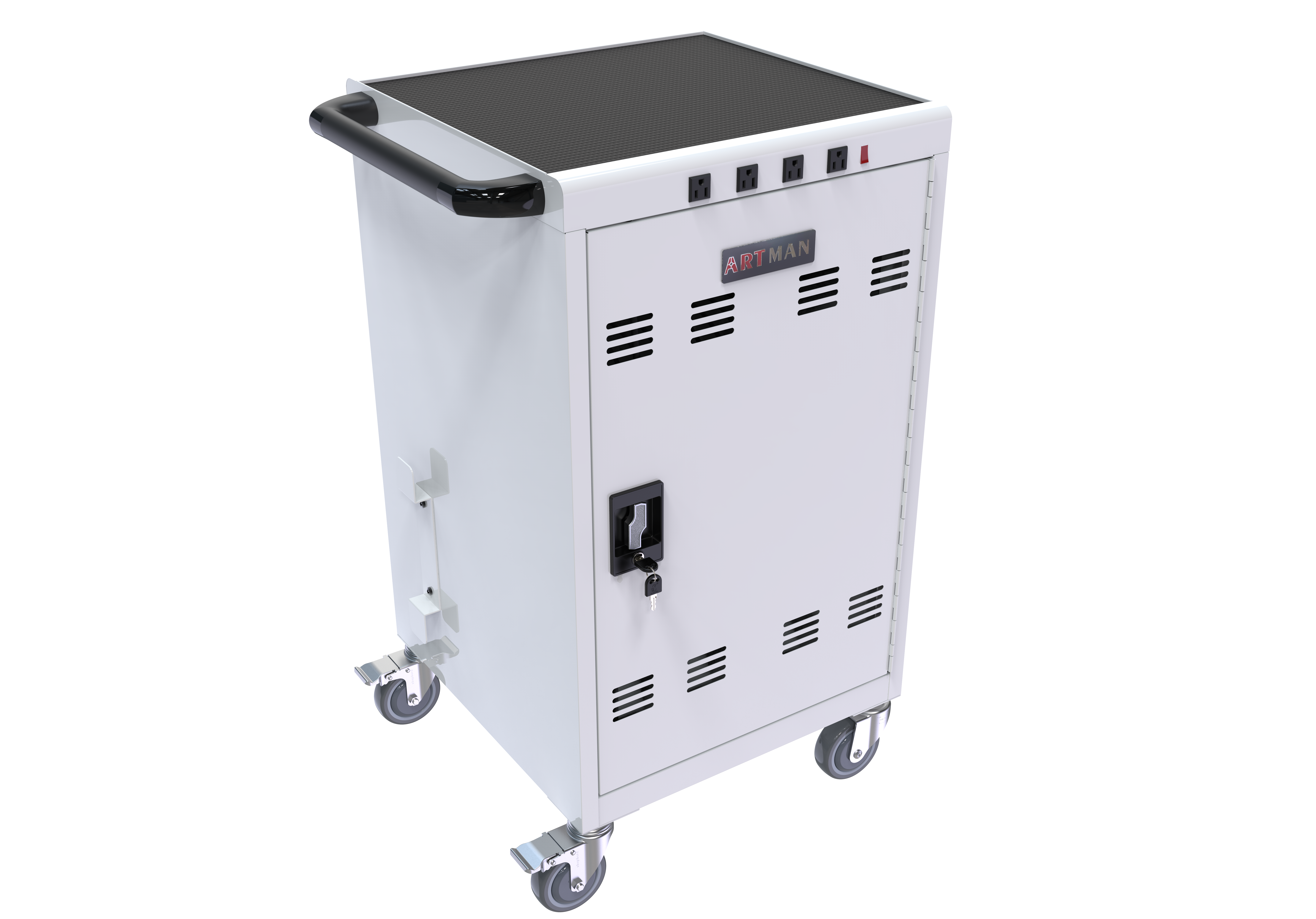 Mobile Charging Cart And Cabinet For Tablets Laptops 31 4-Device detail