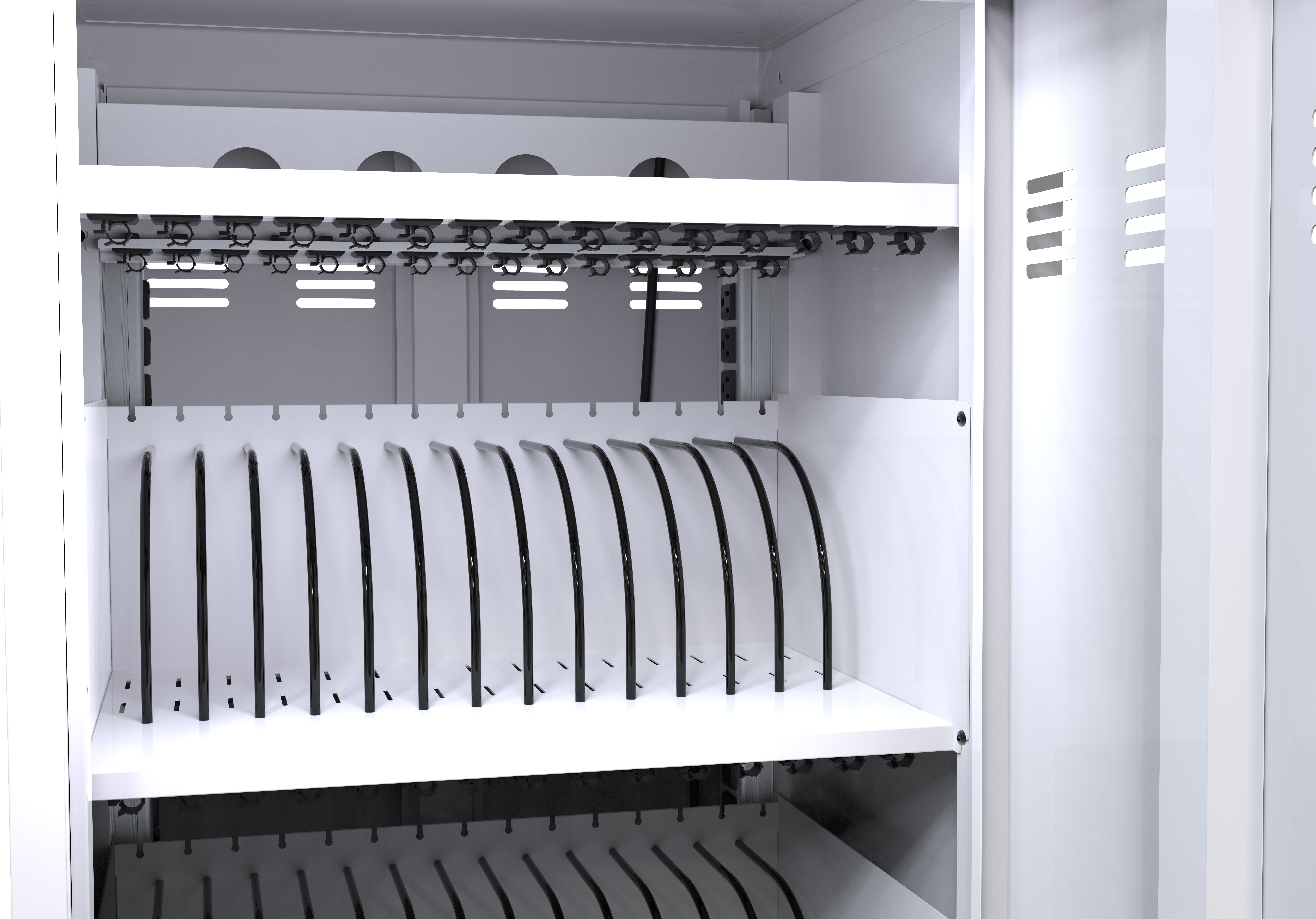 Mobile Charging Cart And Cabinet For Tablets Laptops 31 4-Device detail