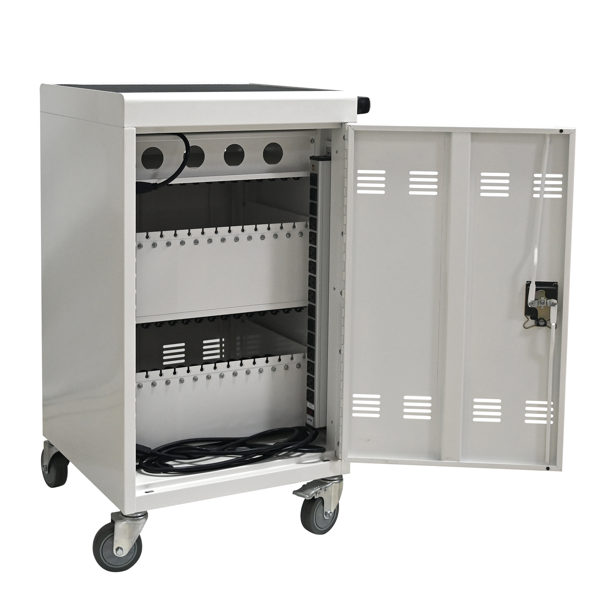 Mobile Charging Cart And Cabinet For Tablets Laptops 31 4-Device detail