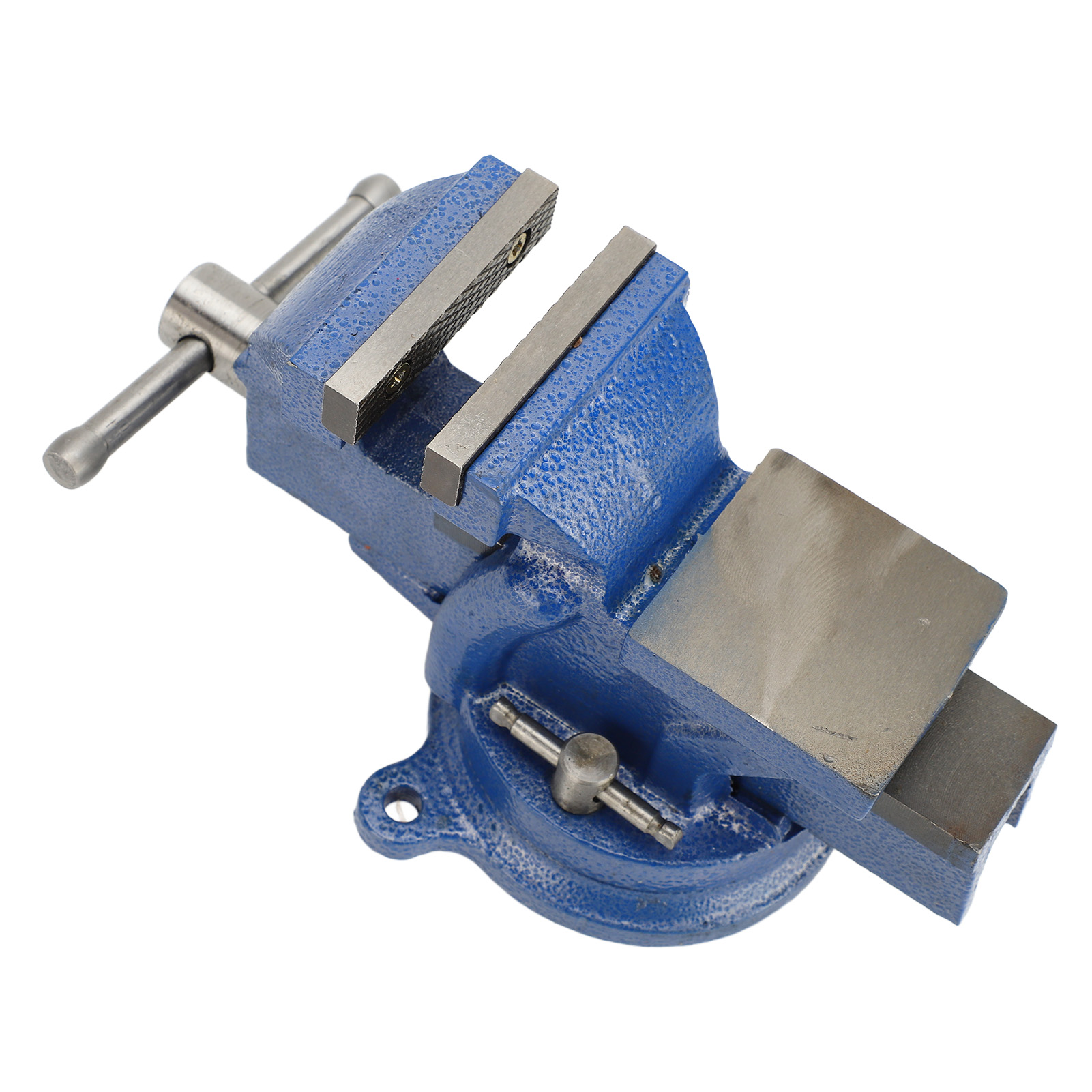 Bench Vise 3 Inch 360 Degree Swivel Base Secure Grip Carbon Steel Cast Iron Workbench Clamp Tool 5