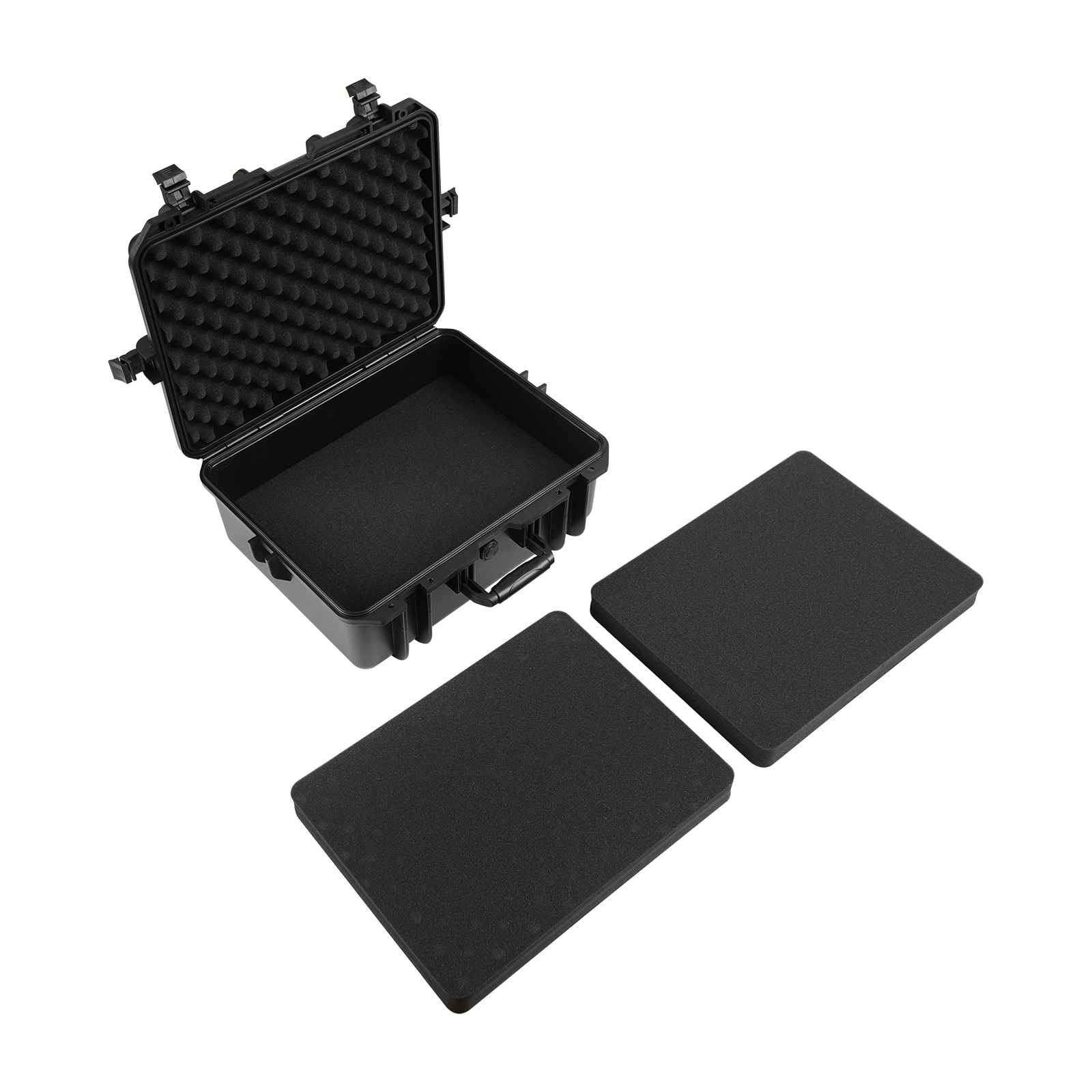 18.9x16.5x8.7 Inch Hard Case, Portable Weather Waterproof Protective Camera Case With Customizable Foam, Fit Use Of Drones, Camera, Equipments, Black, Upgraded detail