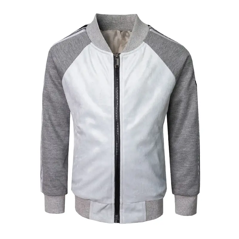 Kids Velvet Baseball Jacket Boys Girls Bomber Coat School Casual 4-10Y