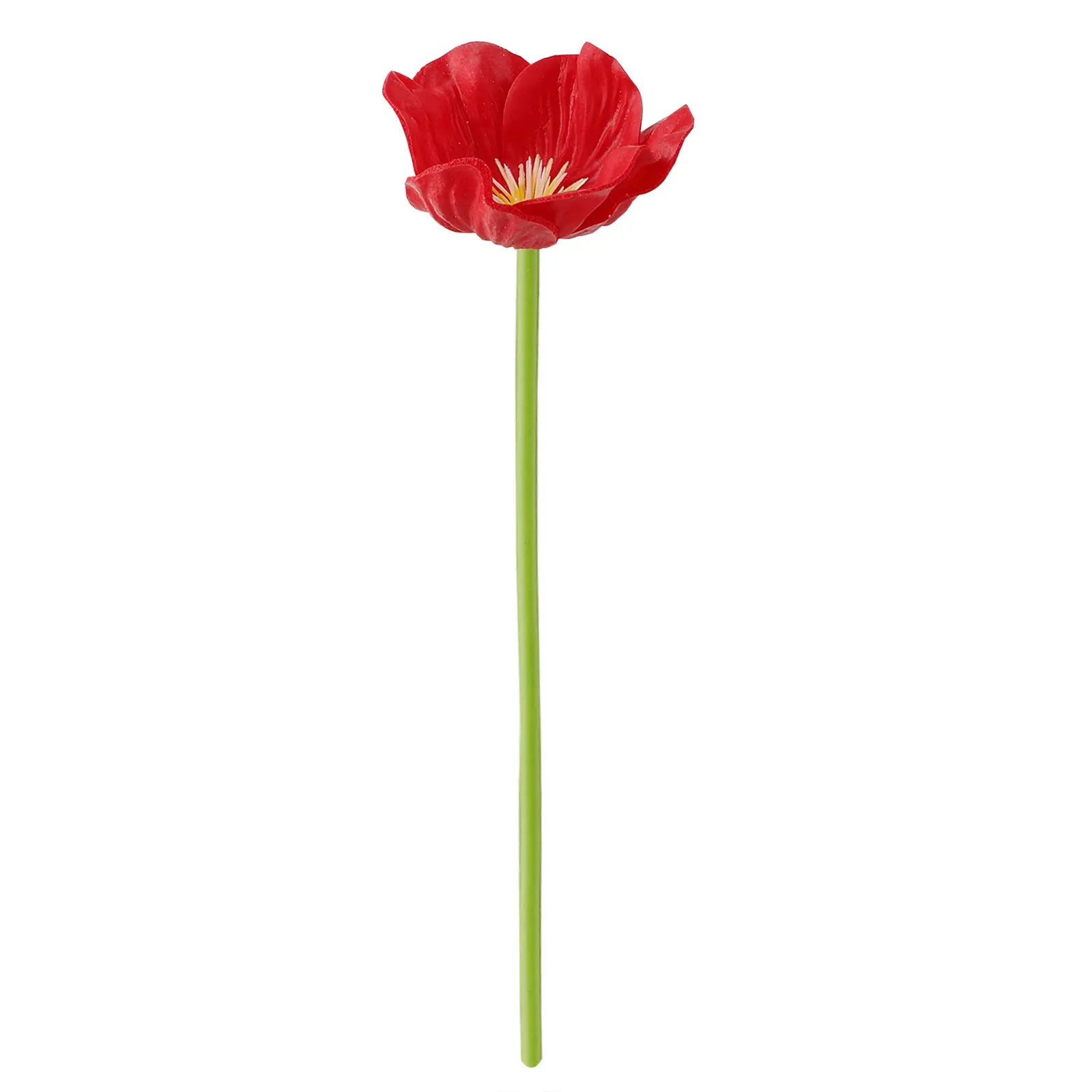 Red Artificial Flower PU Material Decorative