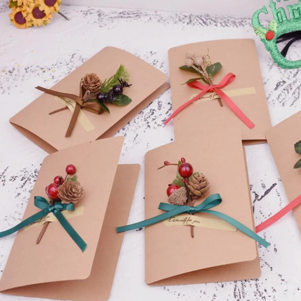 Red Berries Pine Cones Cute Artificial Branches