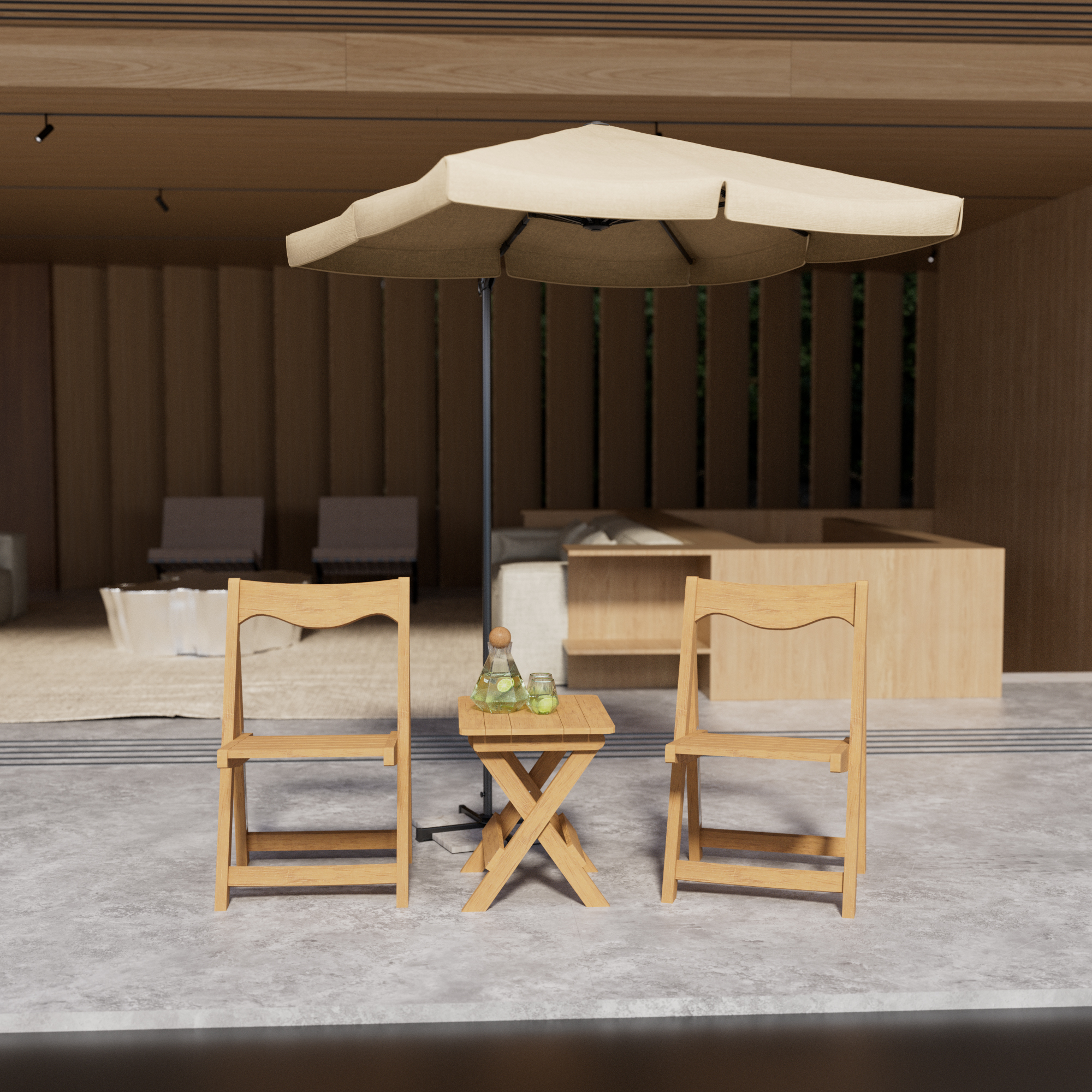 HIPS Outdoor Bistro Set, picture 3 of 4
