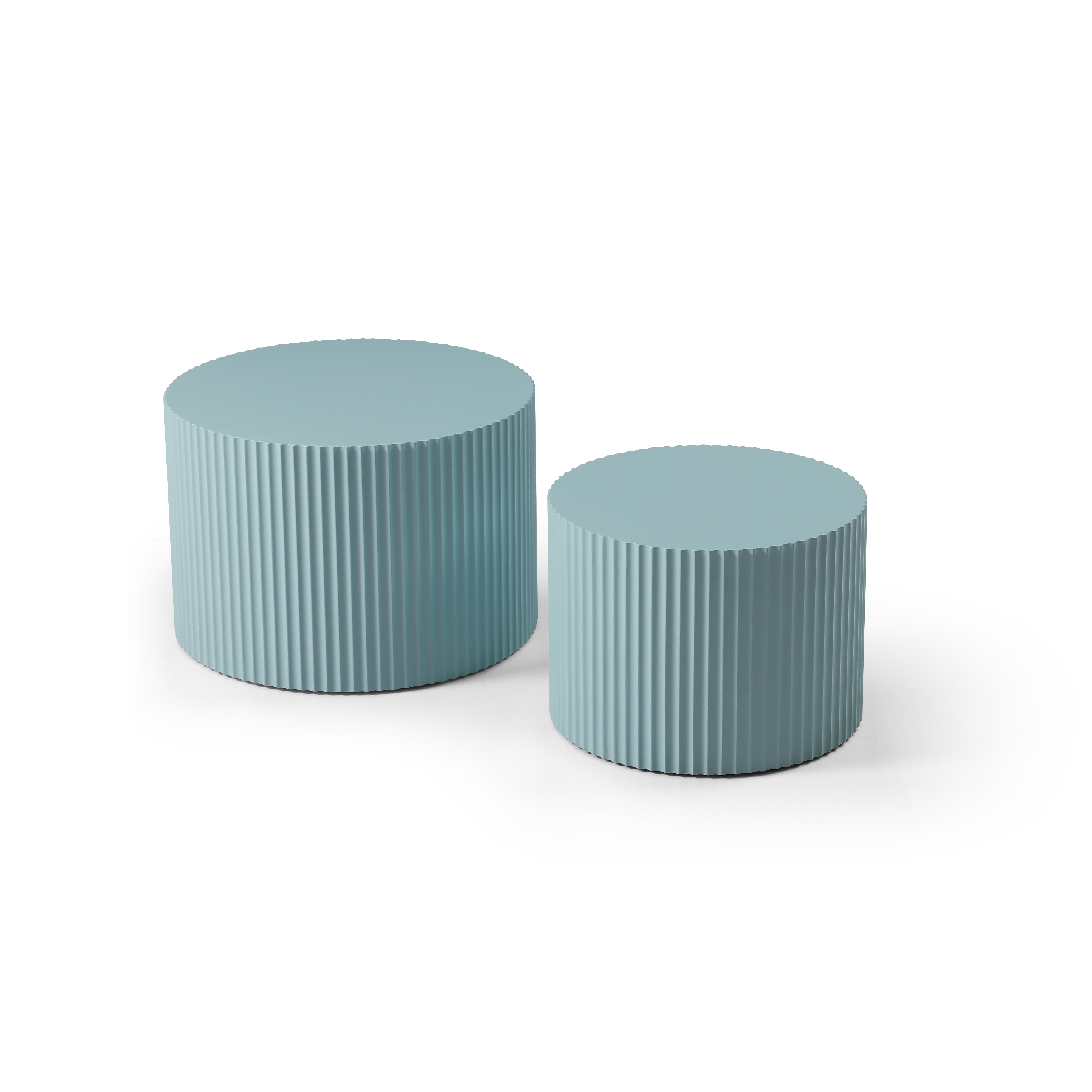 Round Nesting Coffee Table Set, picture 3 of 4