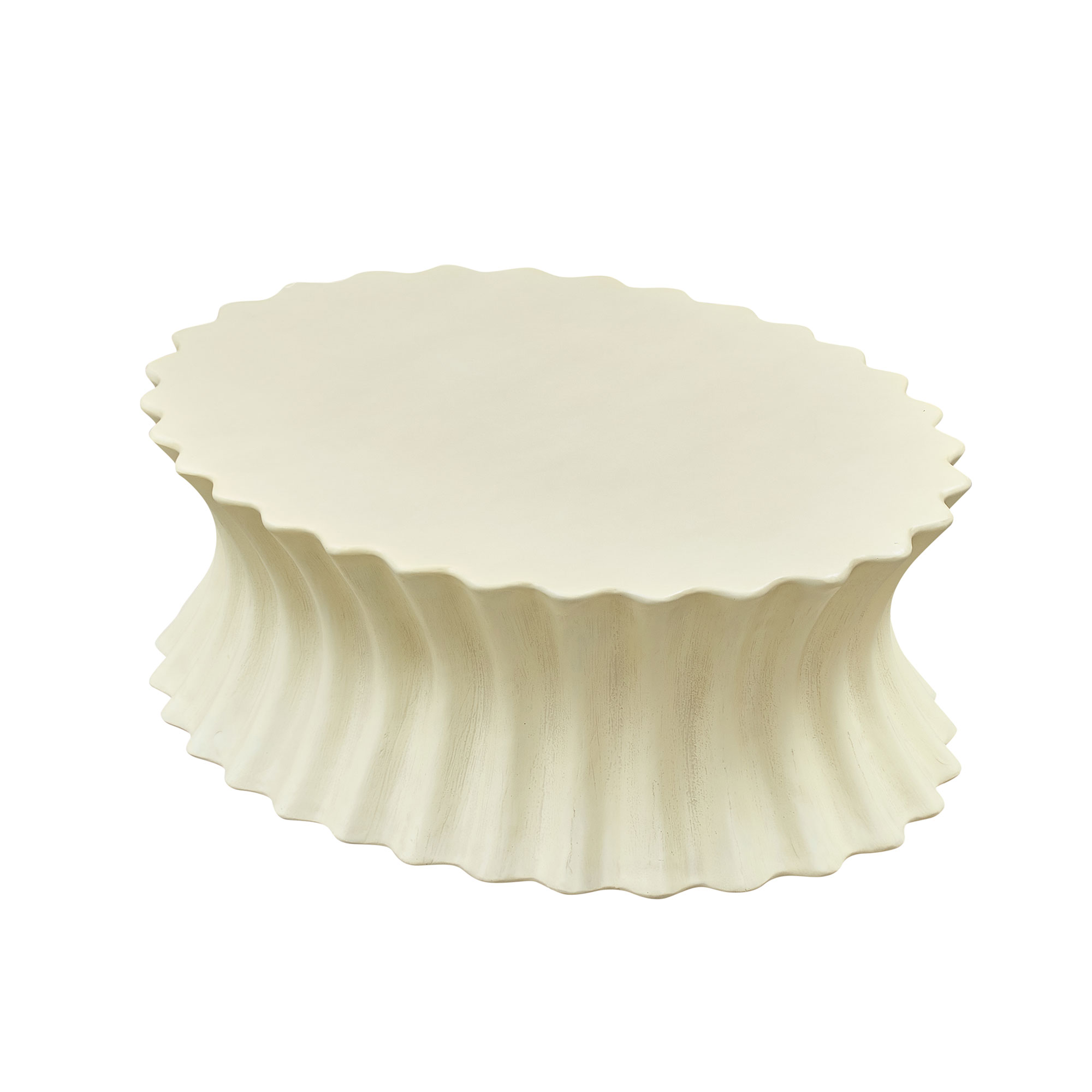 Oval Fiberglass Coffee Table