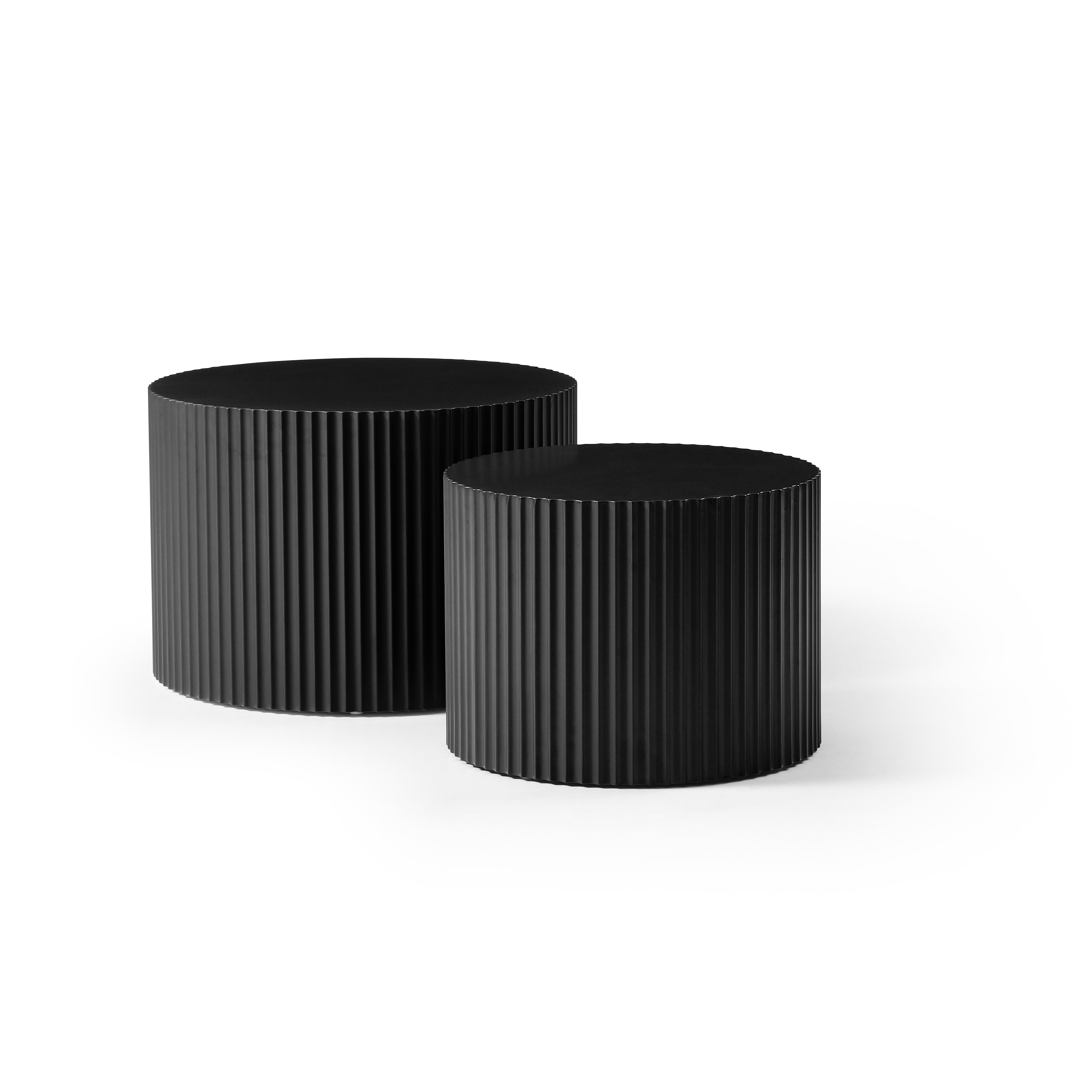 Round Nesting Coffee Table Set, picture 2 of 4