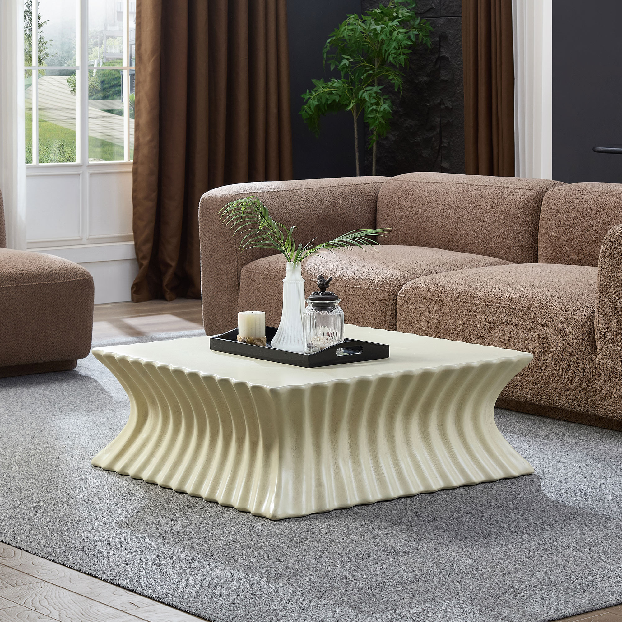 Square Fiberglass Coffee Table, picture 3 of 4