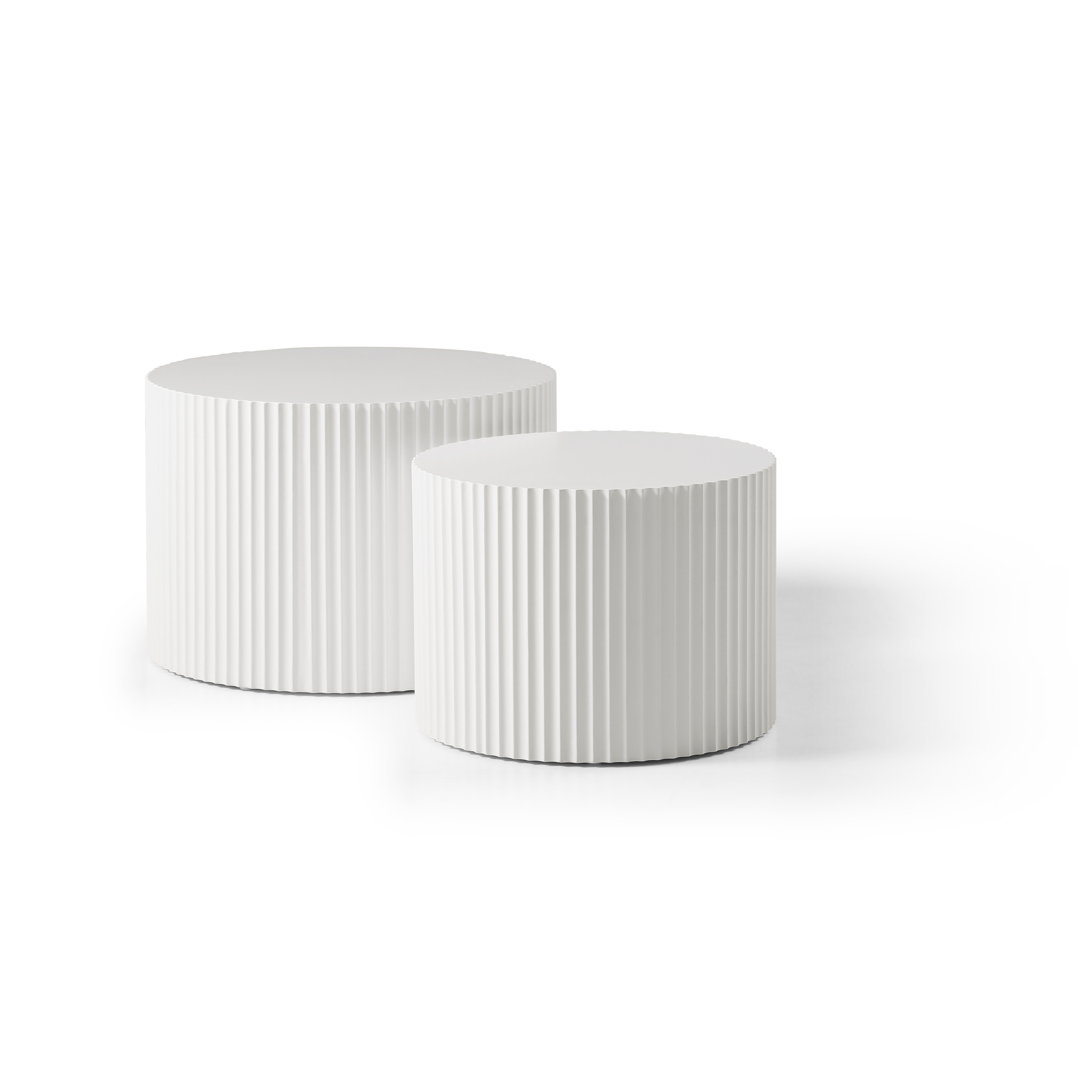 Round Nesting Coffee Table Set