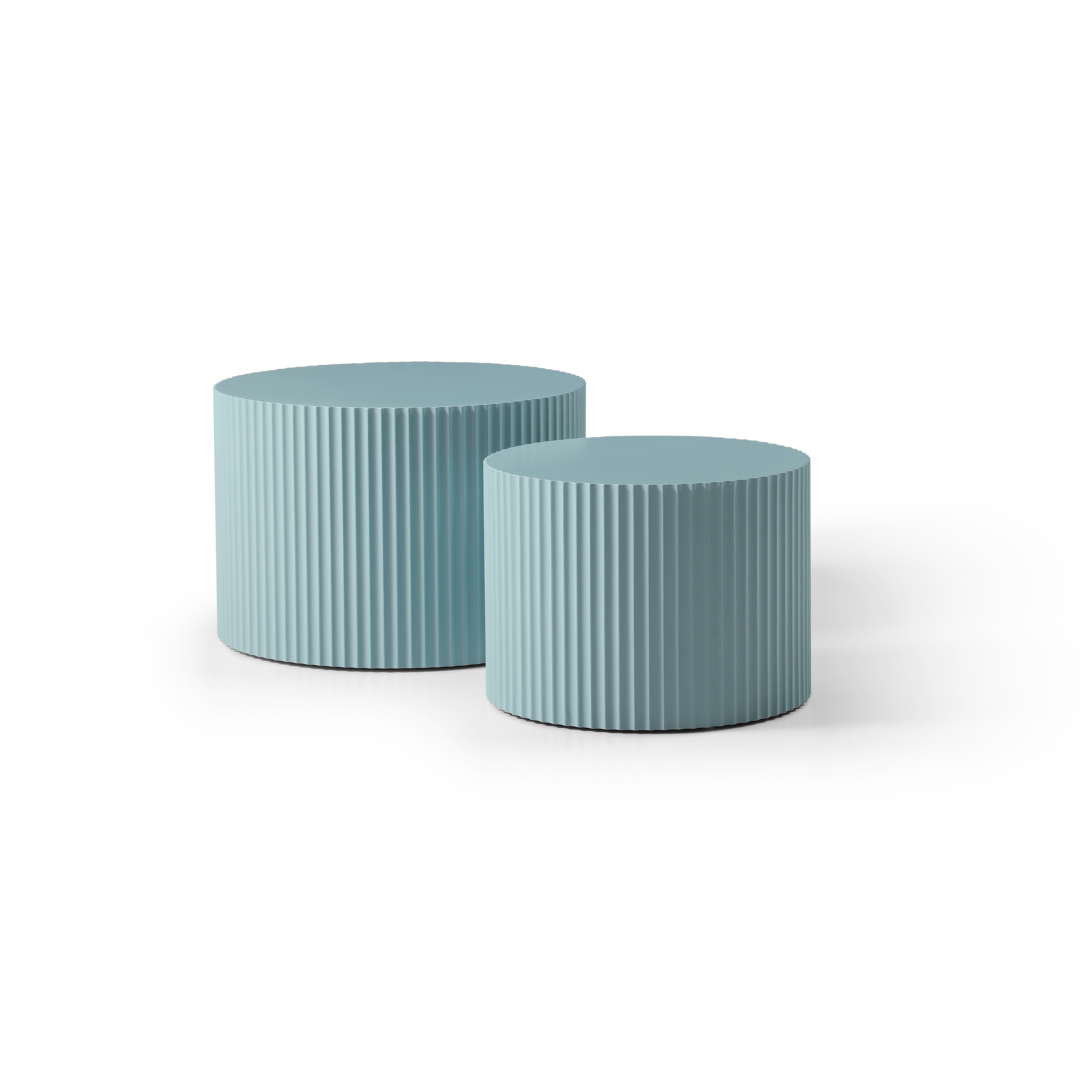 Round Nesting Coffee Table Set