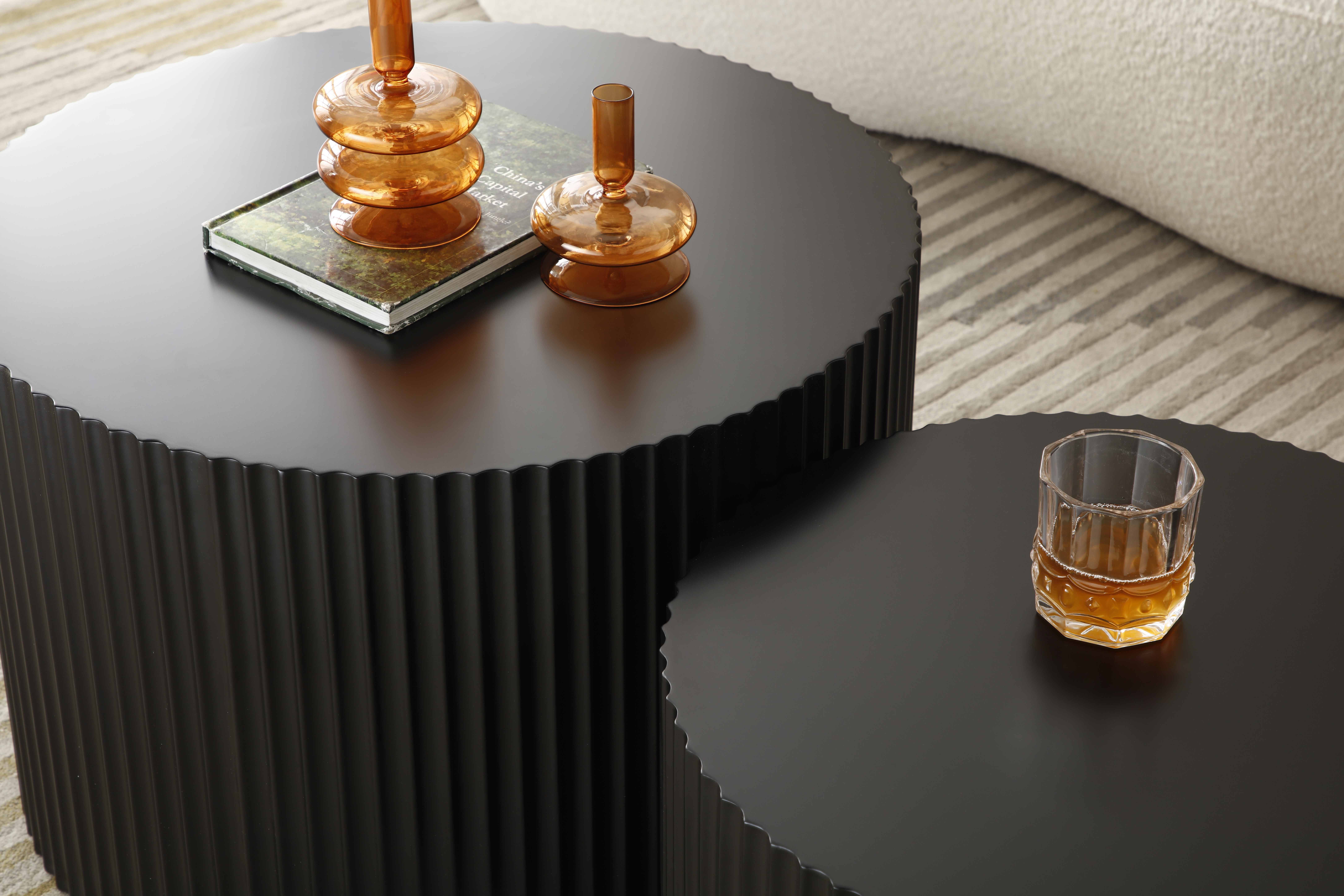 Round Nesting Coffee Table Set, picture 3 of 4